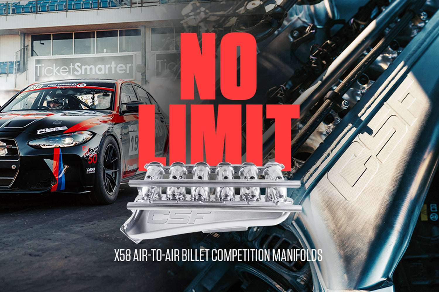 CSF Releases “No Limit” B58 & S58 Billet Intake Manifolds (#8401 & #8402)