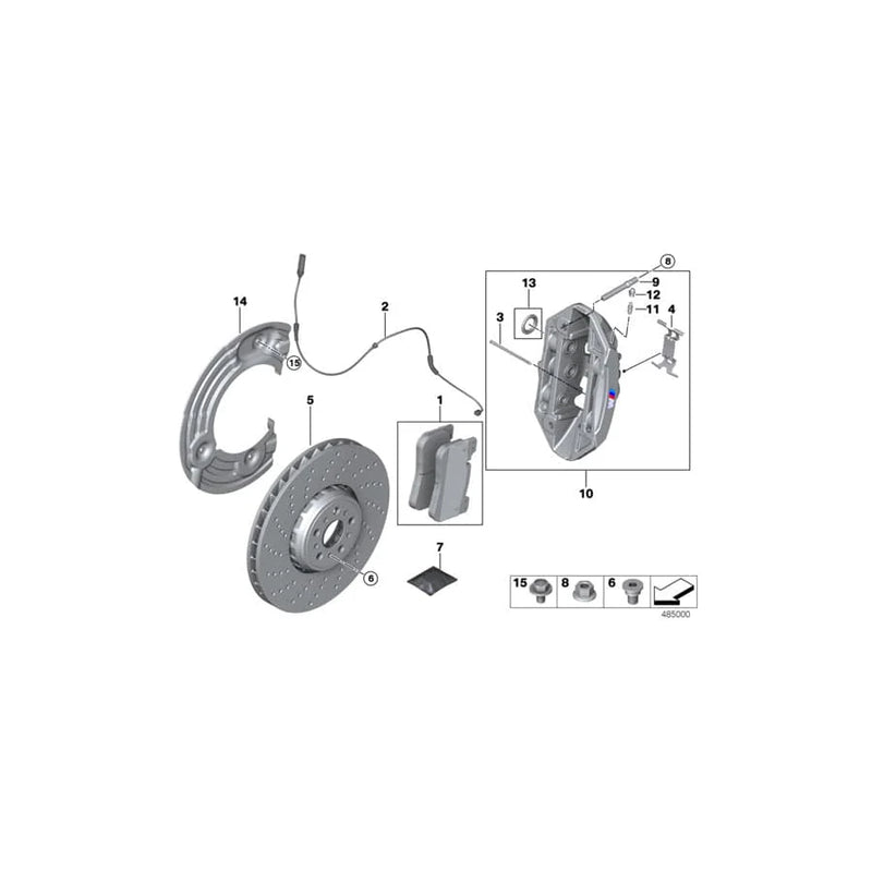 Genuine BMW OEM Brake Caliper Stud 34118089527