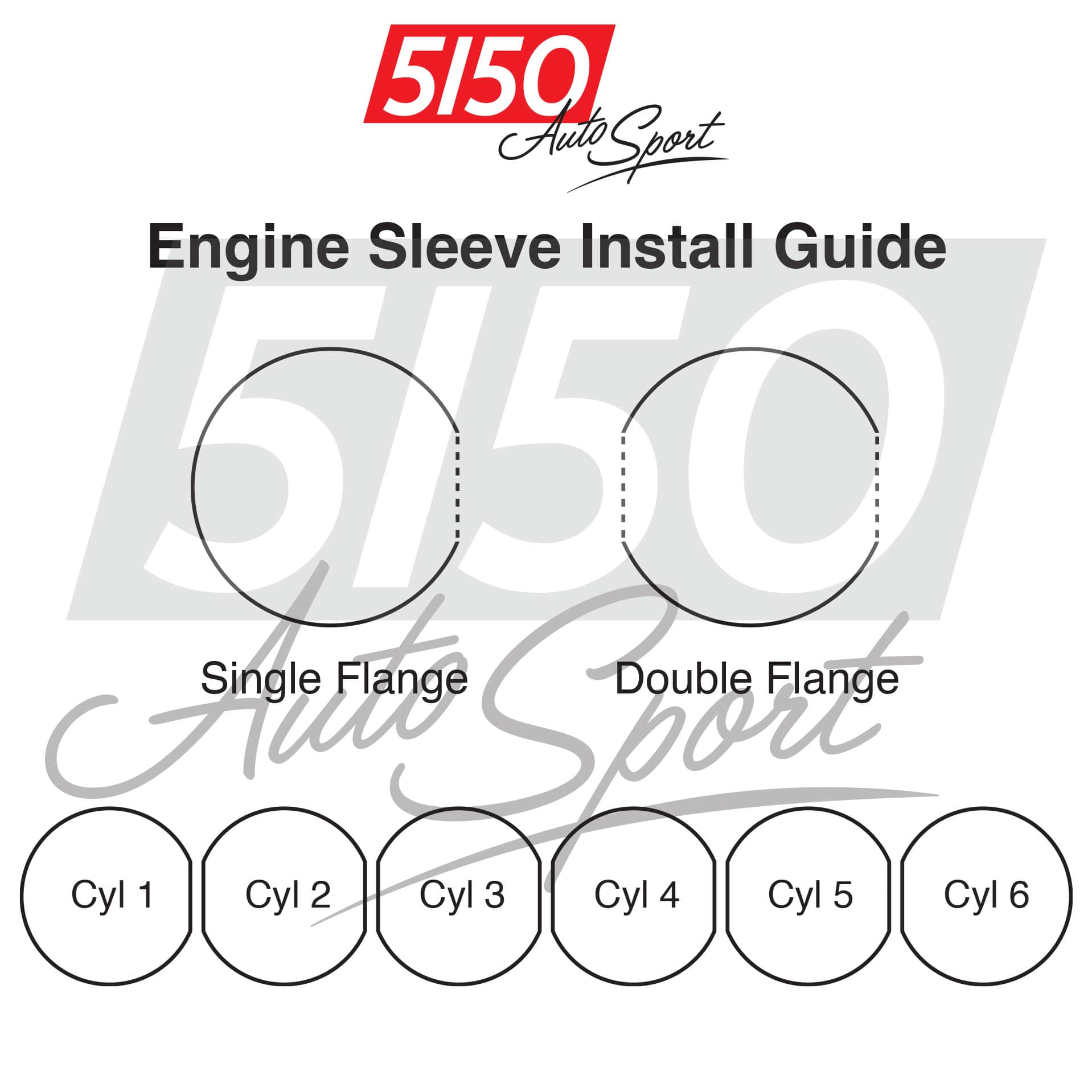 5150 Xtreme Duty Cylinder Sleeve Set, BMW S54