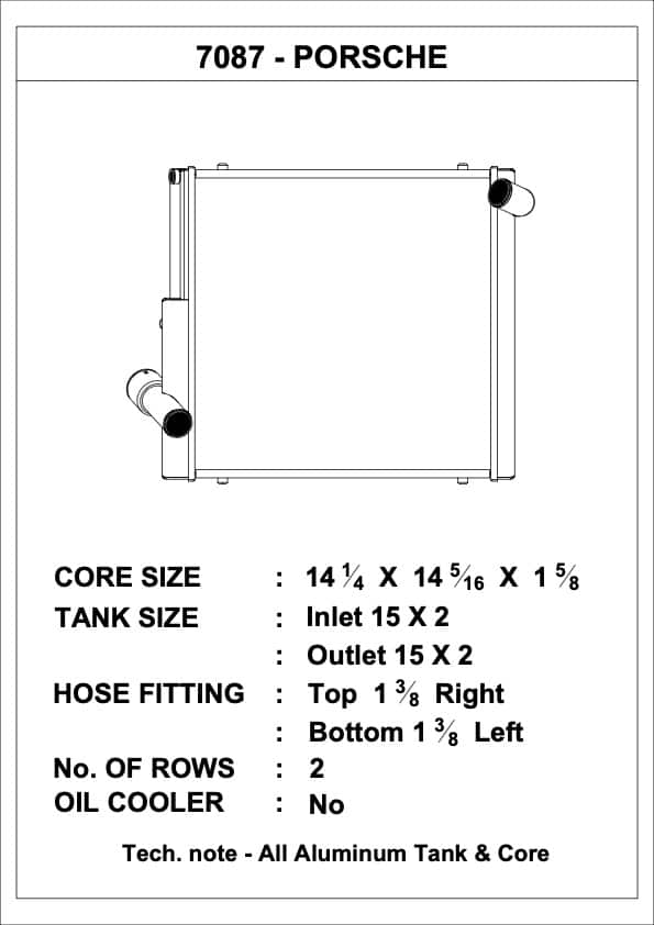 CSF Porsche 991.2 911 / GT2 / GT3 / 718 Boxster/Cayman (Right) All-Aluminum Radiator