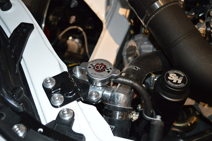 CSF FR-S/BRZ/86/GR86 All-Aluminum Filler Neck w/1.4 bar High Pressure Radiator Cap