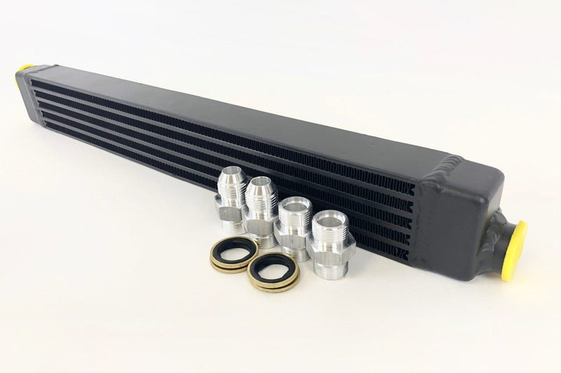 CSF BMW E30 Oil Cooler w/ fittings for OEM style and AN-10 male connections