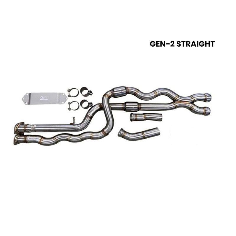 Active Autowerke BMW F87 M2 Competition Equal Length Exhaust Midpipe - Gen-2 Straight