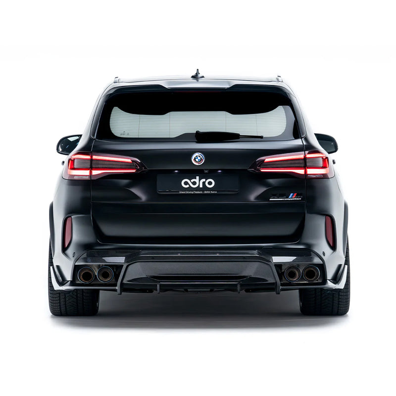 Adro Inc BMW F95 X5M Gloss Carbon Fibre Rear Diffuser