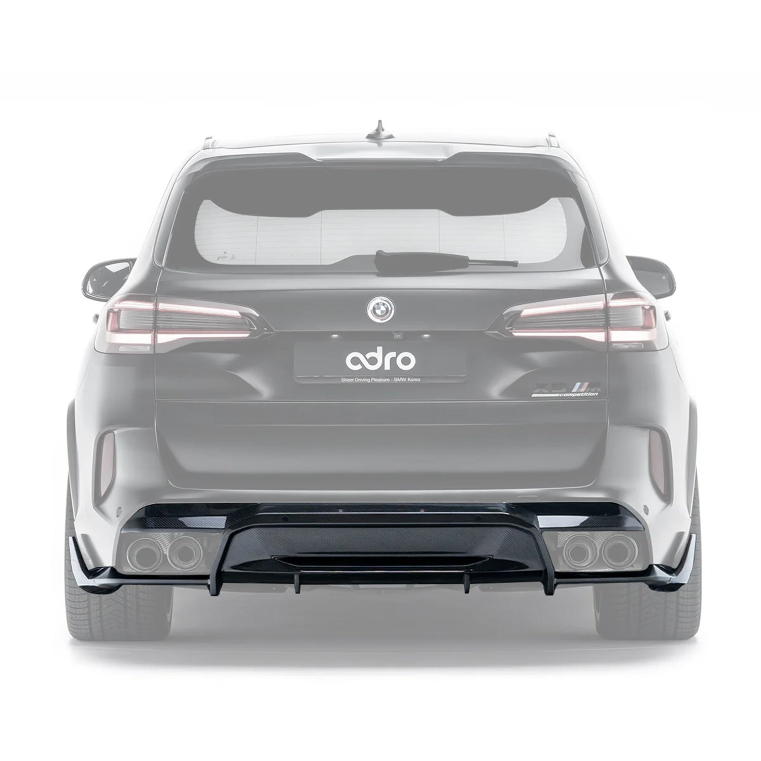 Adro Inc BMW F95 X5M Gloss Carbon Fibre Rear Diffuser