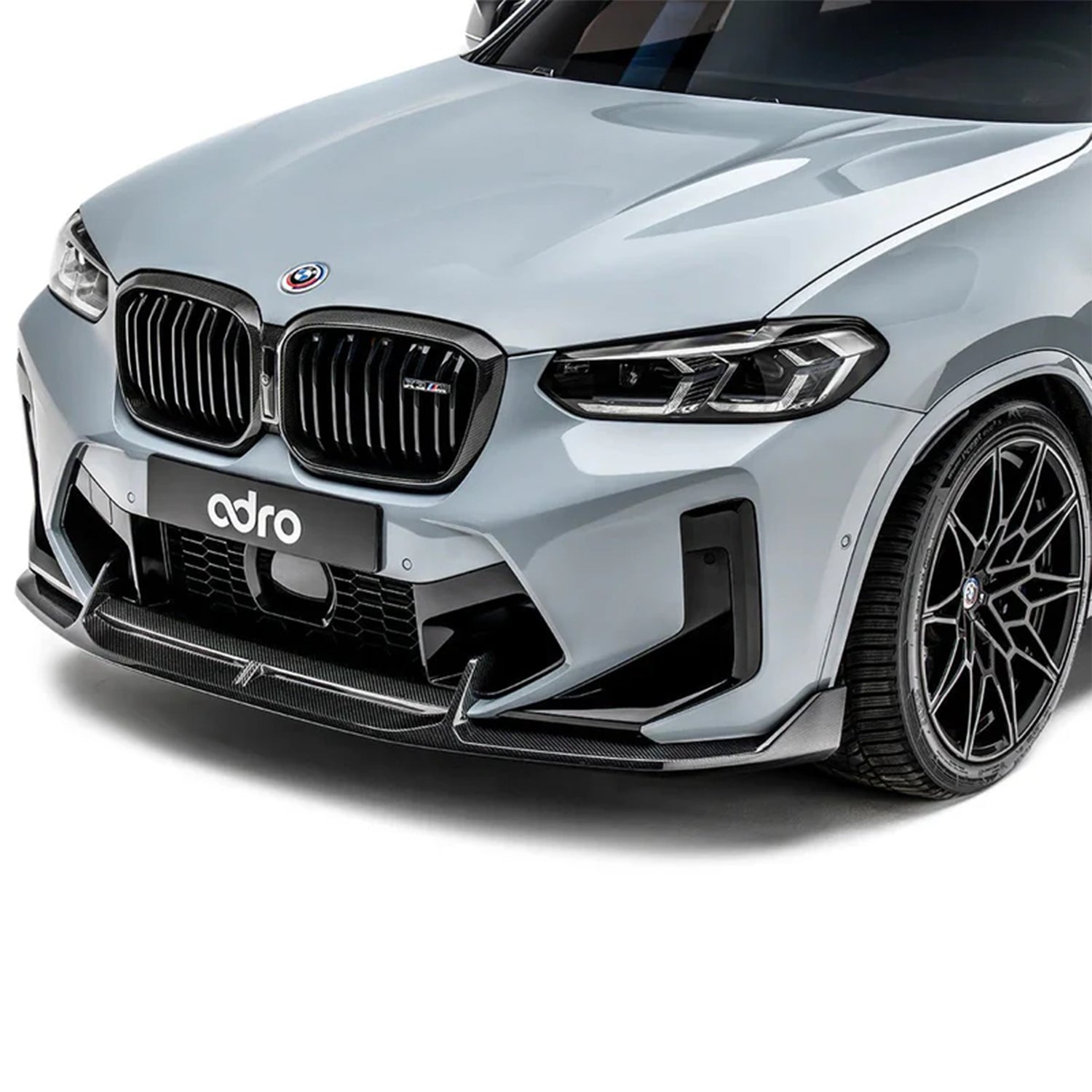 Adro Inc BMW F97 X3M LCI Gloss Carbon Fibre Front Splitter