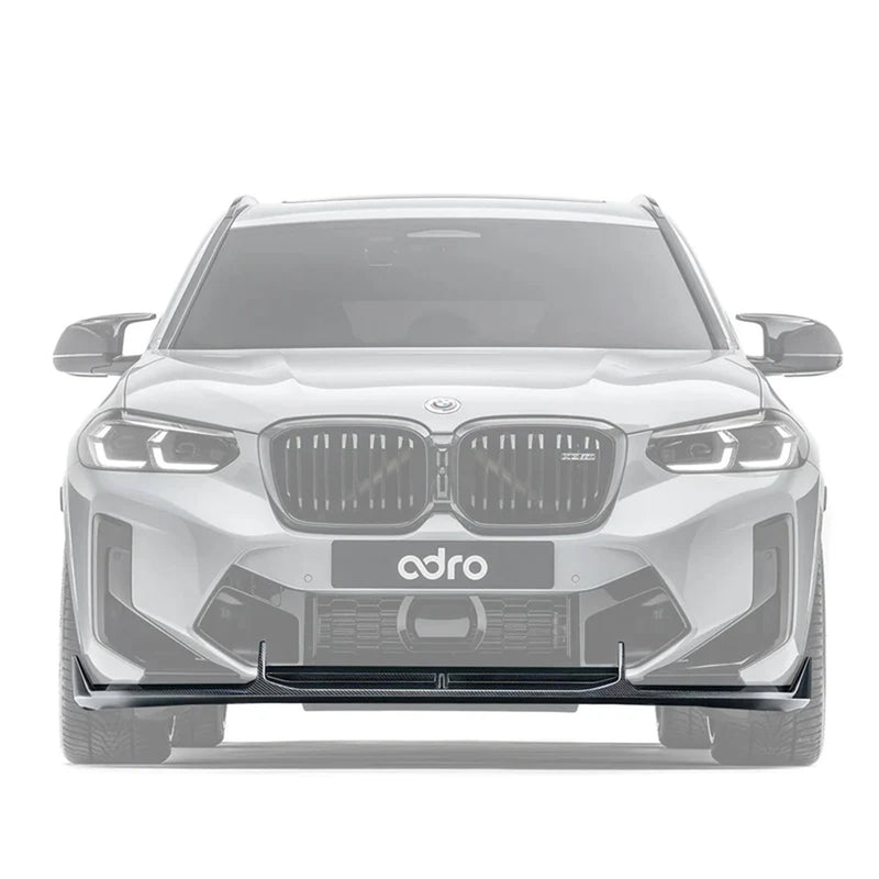 Adro Inc BMW F97 X3M LCI Gloss Carbon Fibre Front Splitter