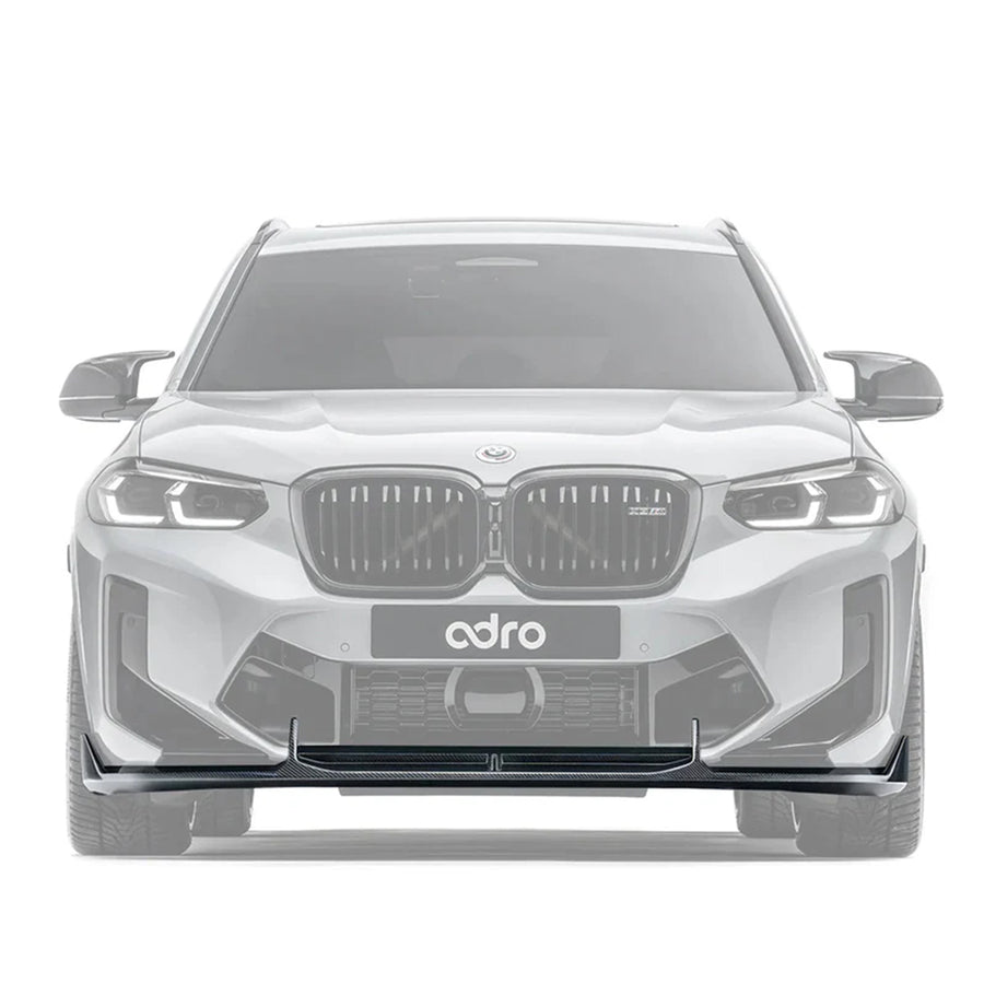 Adro Inc BMW F97 X3M LCI Gloss Carbon Fibre Front Splitter