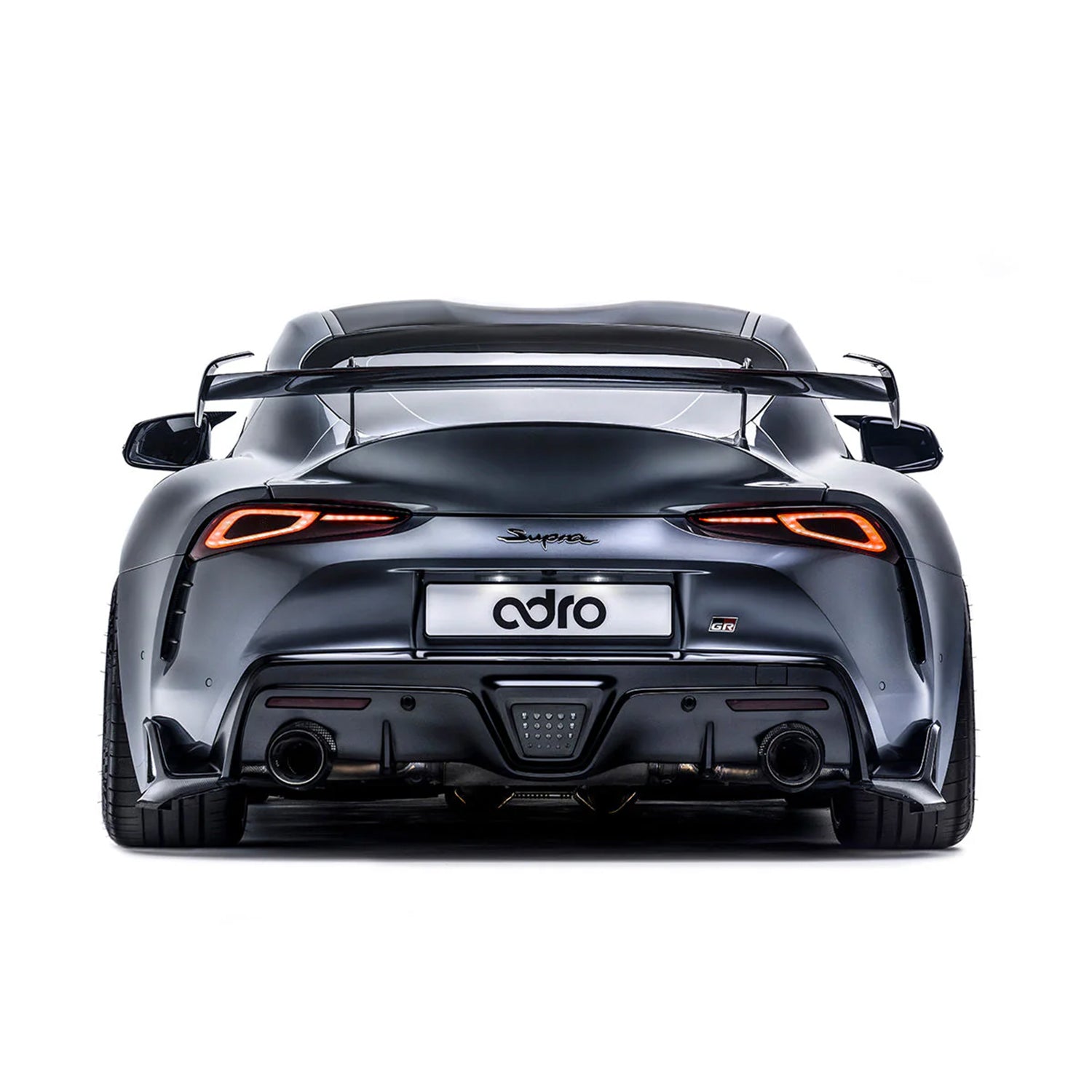 Adro Inc Toyota GR Supra A90 Gloss Carbon Fibre Swan Neck AT-R Rear Wing