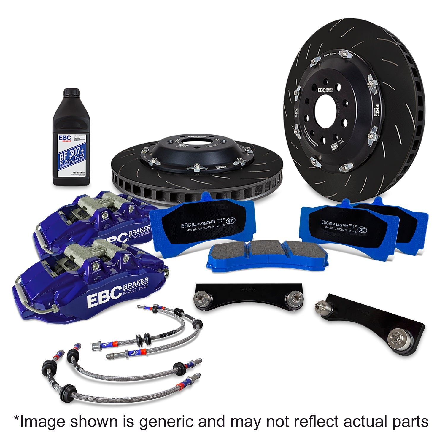 EBC Blue 6-Pot Big Brake Kit BBK039BLU-1 for BMW F40 1 Series, F44 2 Series
