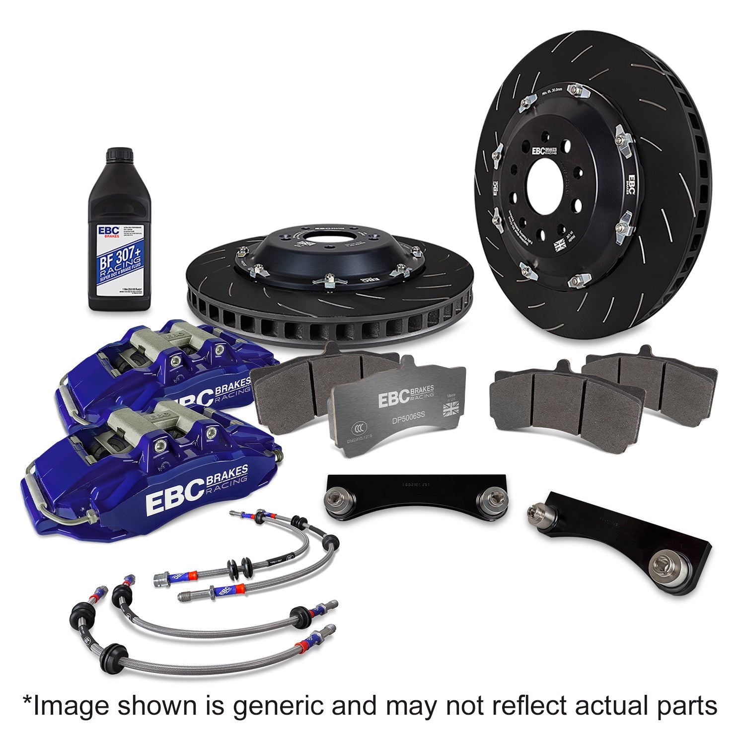 EBC Blue 6-Pot Big Brake Kit BBK065BLU-1 for BMW E39 5 Series, M5