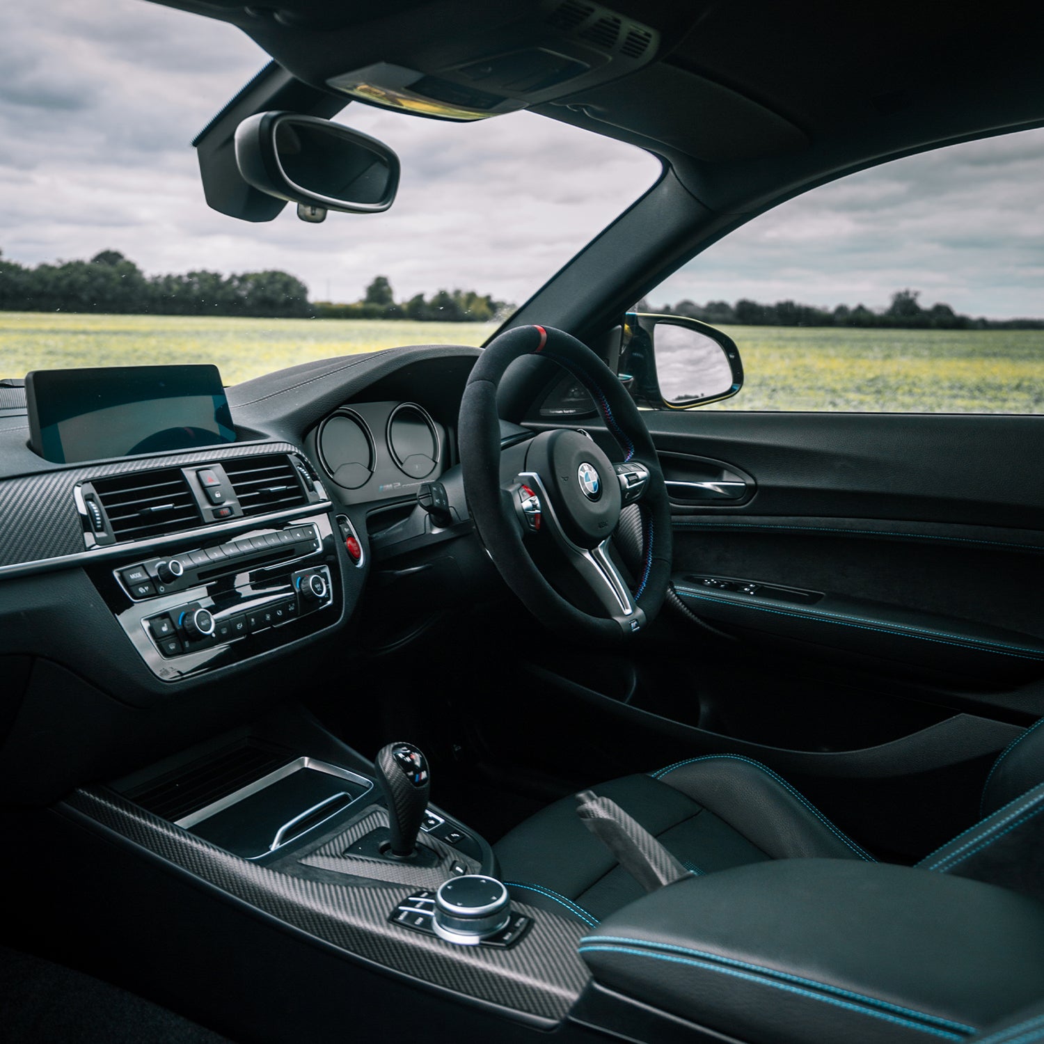 Genuine BMW M Performance BMW F87 M2 Competition Interior Trim Kit In Carbon Fibre & Alcantara 51952464126 51952464127