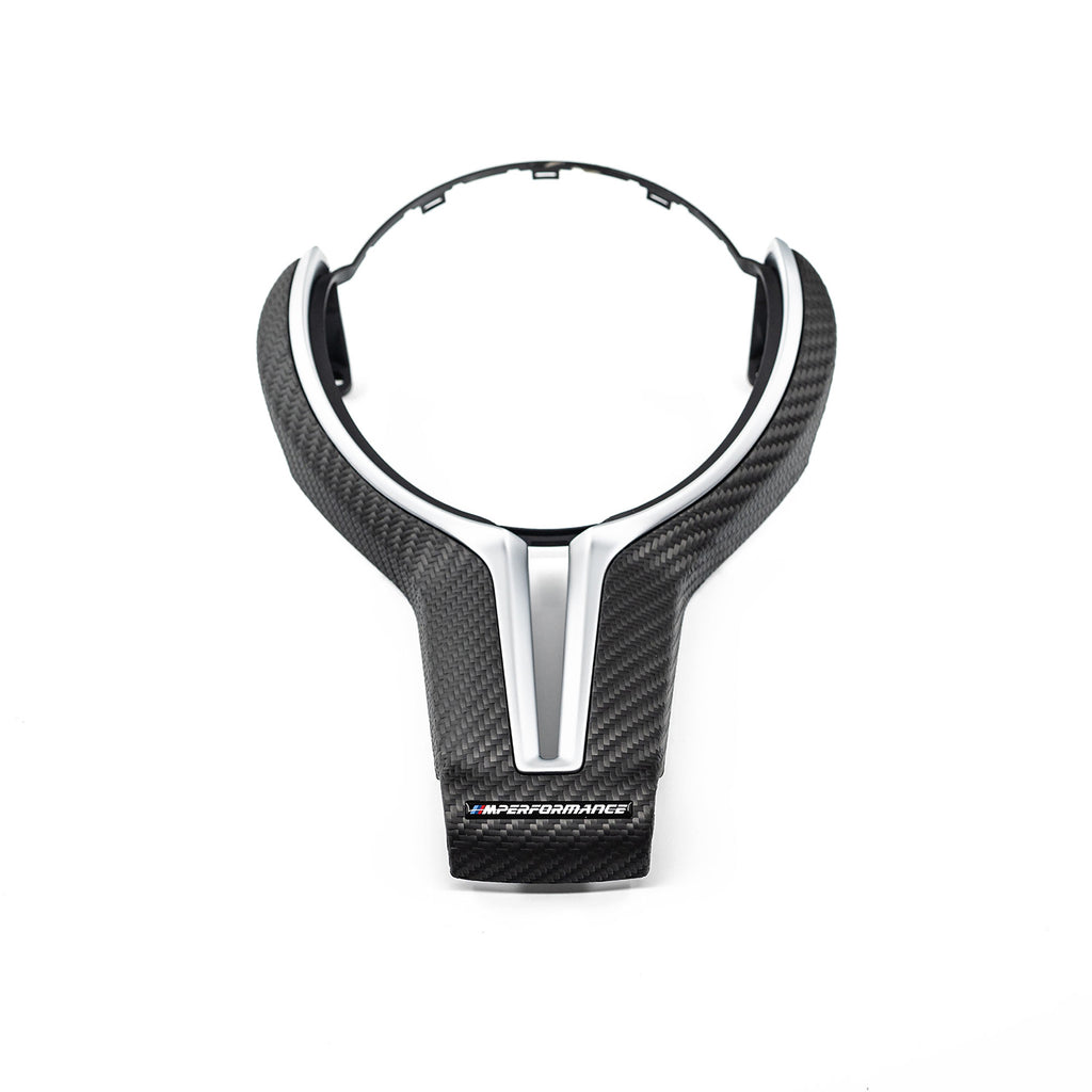 Carbon Fiber Steering Wheel Trim for F30/F31 BM-0198