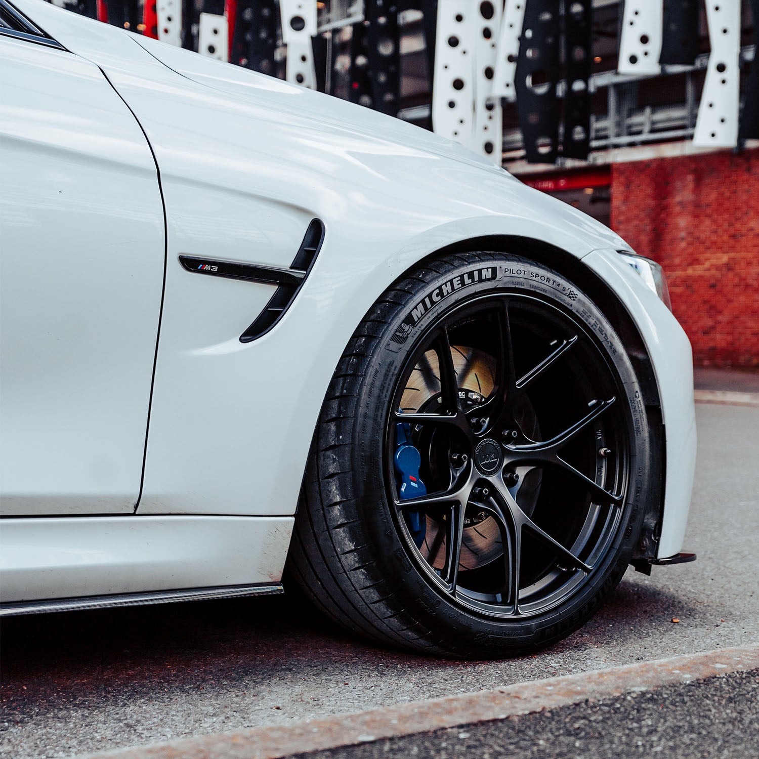 Bola FP2 19 Forged Alloy Wheels In Satin Black On BMW F80 M3