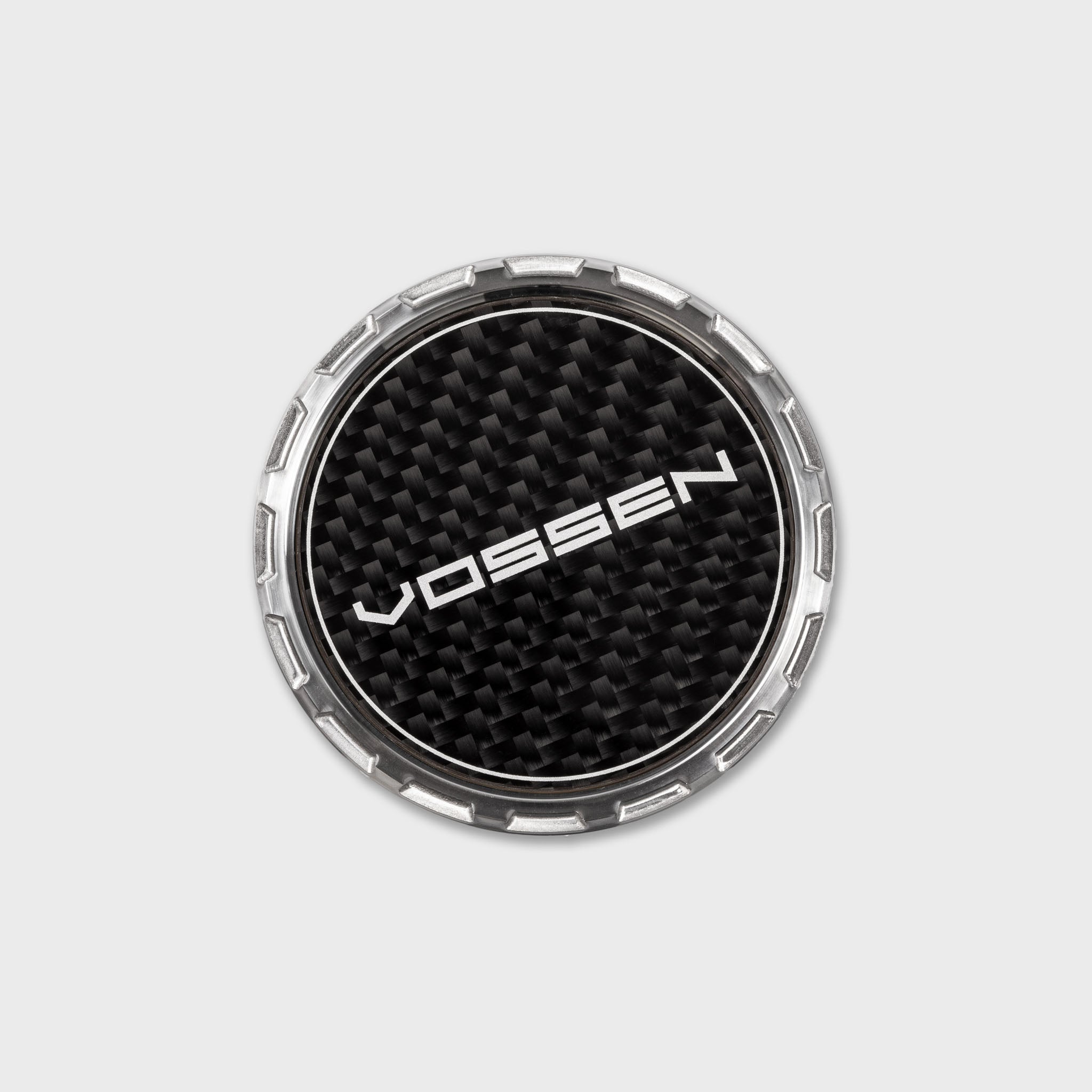 Vossen Classic Carbon Billet Sport Cap for VF & HF Series Wheels (Gloss Clear) - Twill Weave Carbon
