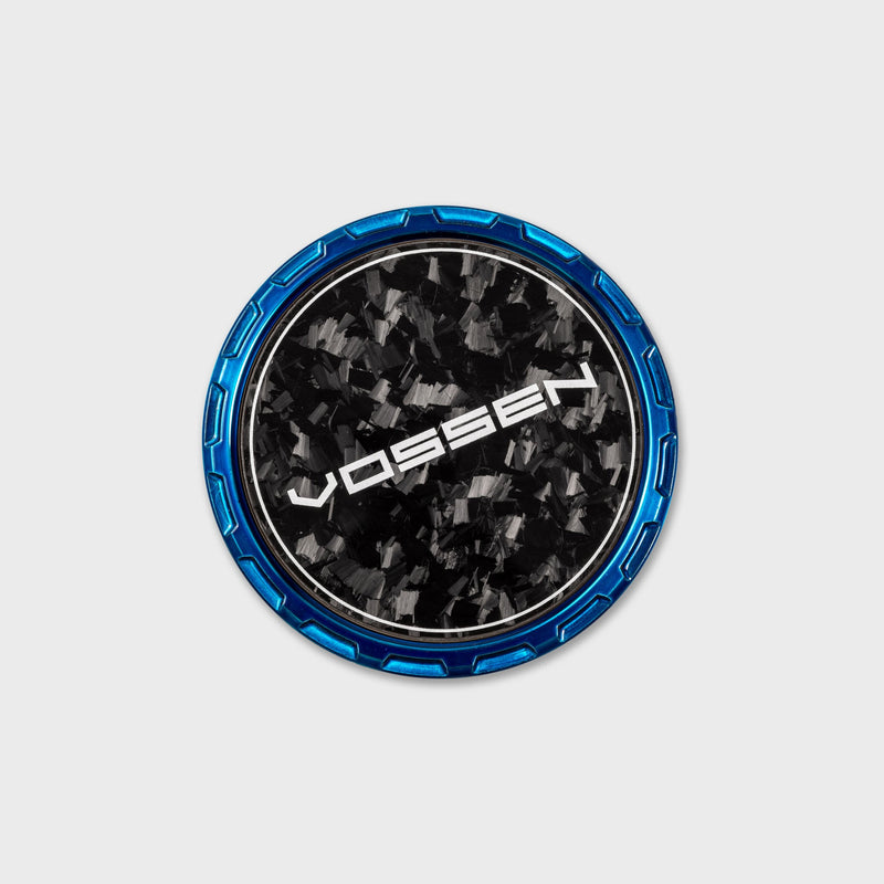 Vossen Classic Carbon Billet Sport Cap for VF & HF Series Wheels (Fountain Blue) - Forged Carbon