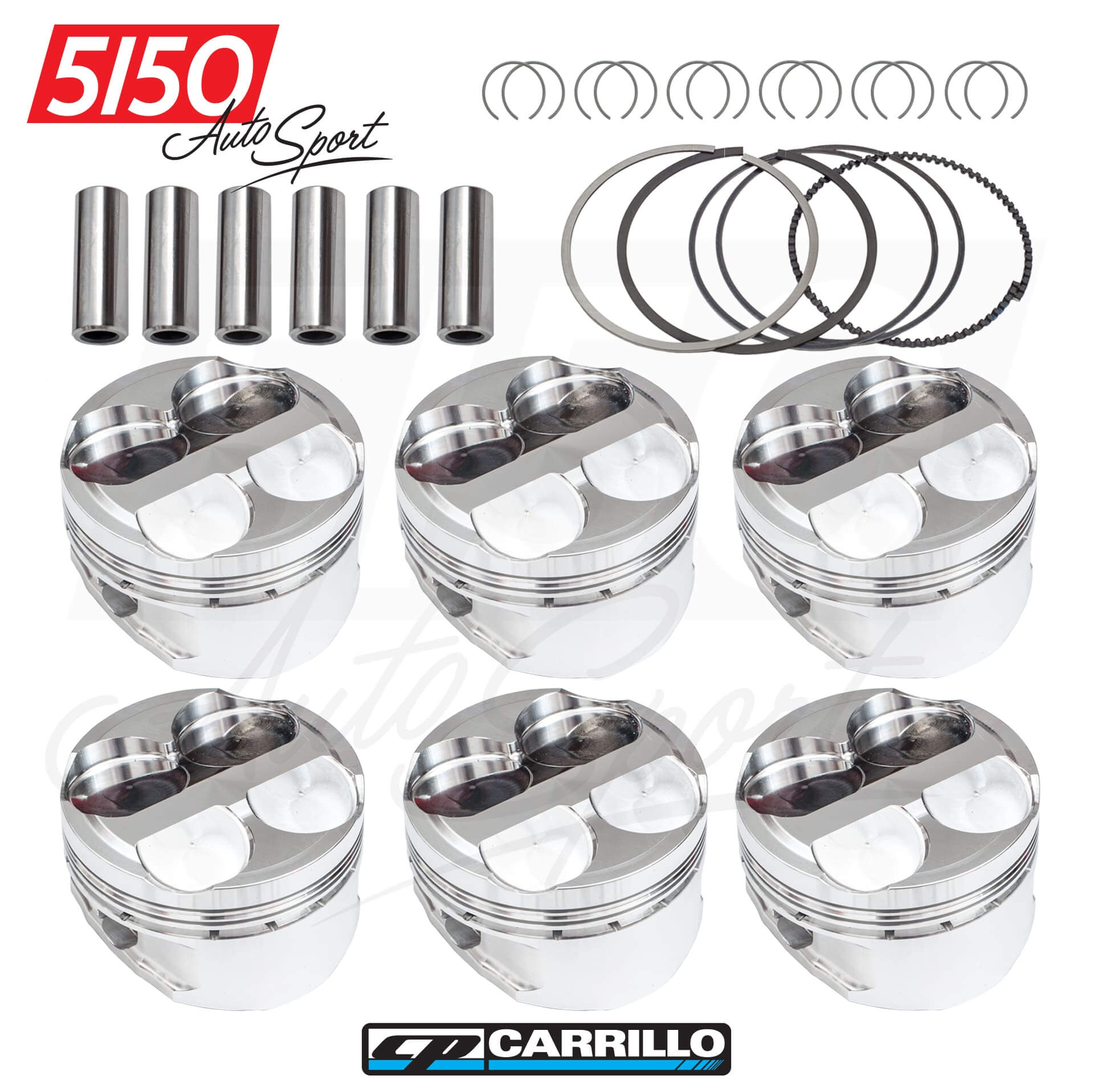 CP Forged Piston Set, BMW S54 3.4L / 3.5L