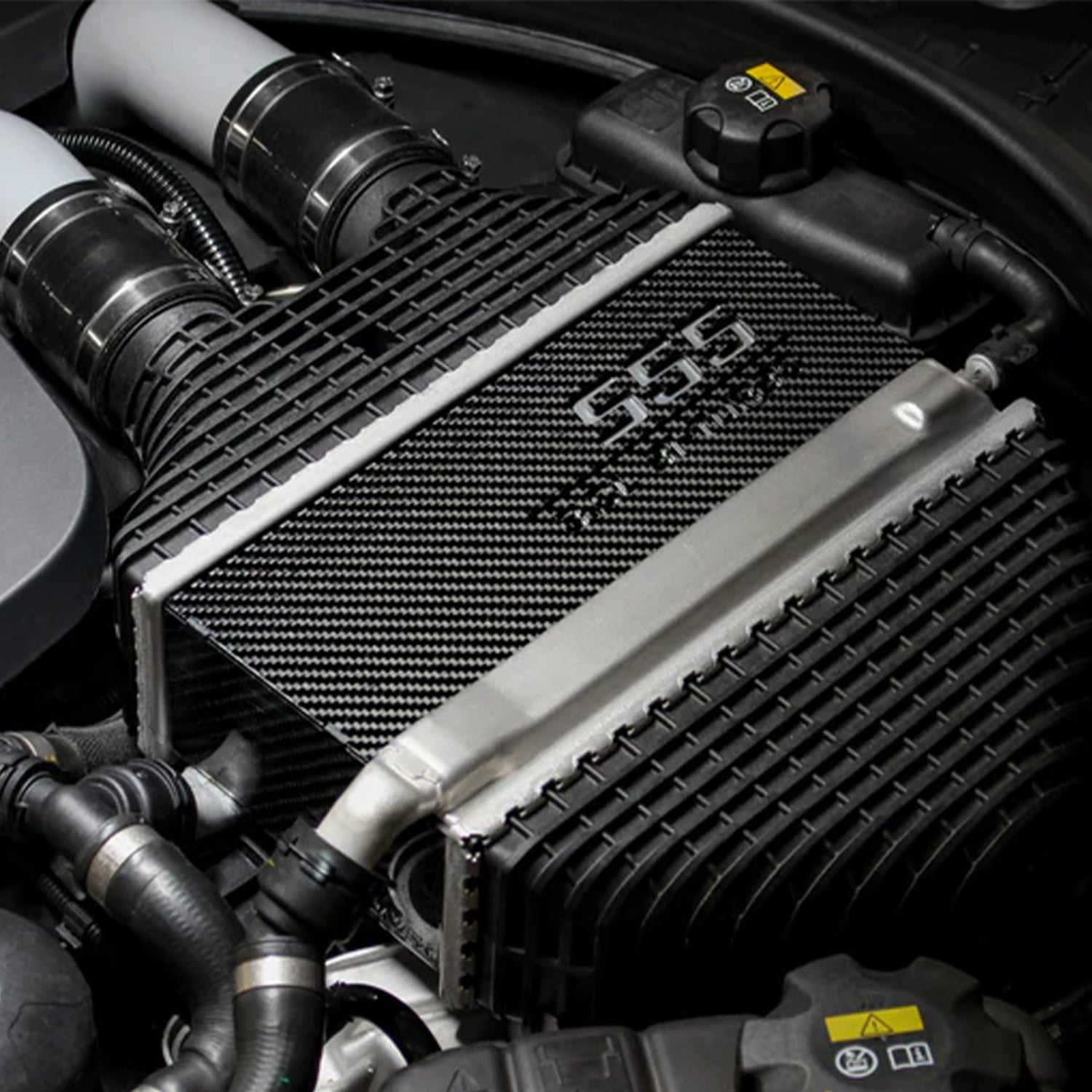 Carbonex BMW S55 Carbon Charge Cooler Cover - Gloss With Engraving
