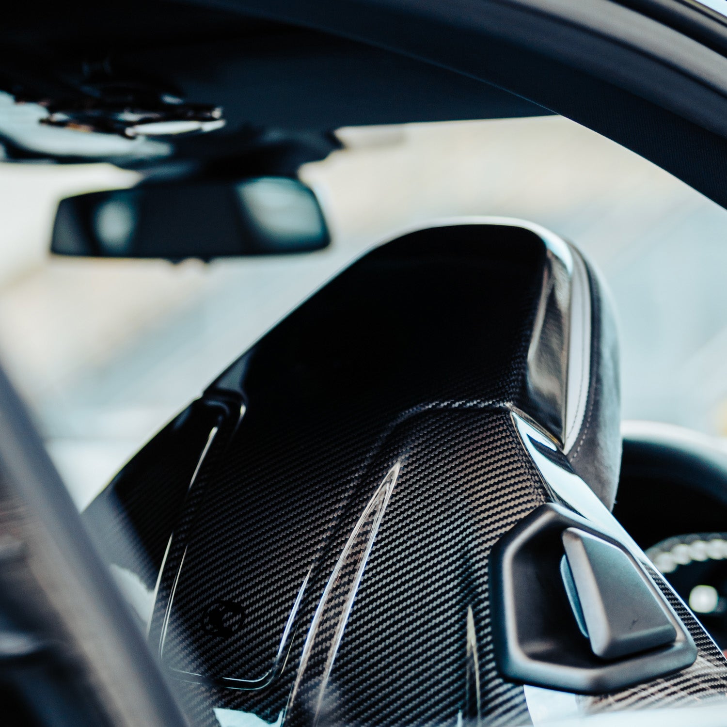 Custom Carbon BMW G Series Gloss Carbon Seat Back Covers G80 M3, G81 M3 Touring, F97 X3M & F98 X4M