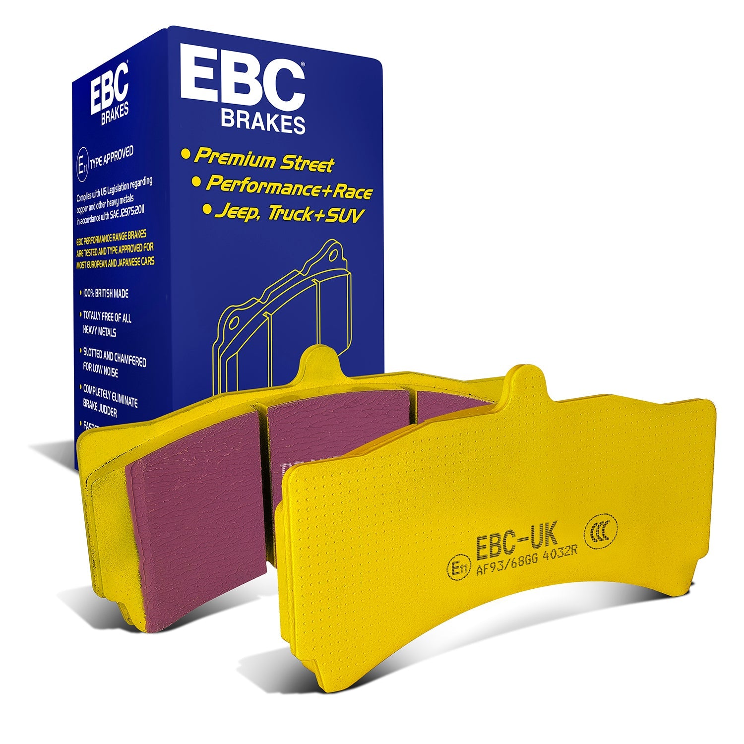 EBC Yellowstuff Front Brake Pads DP4032R for BMW Alpina B3 GT3