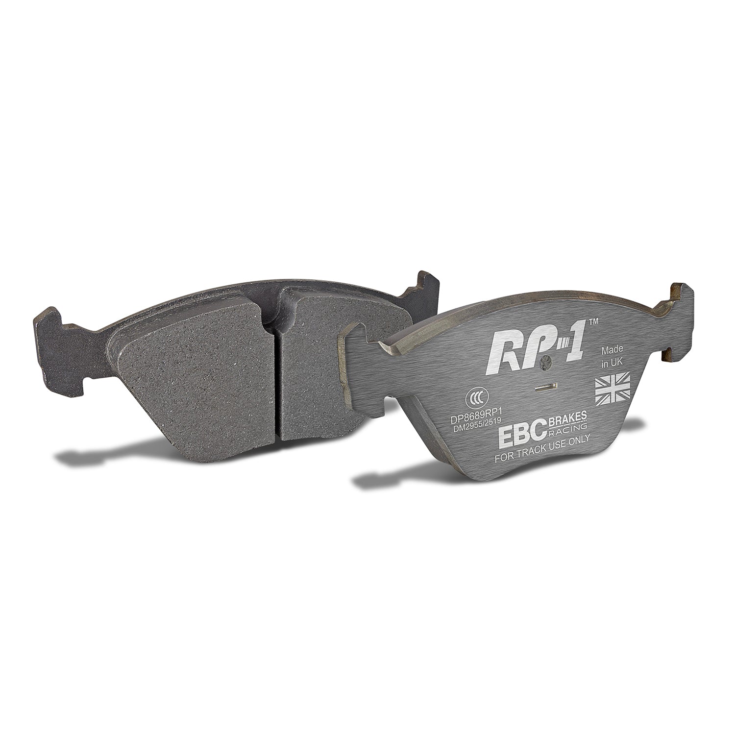 EBC Racing RP-1 Front Brake Pads DP8689RP1 for BMW E34 5 Series, E32 7 Series, M3, M5, M Z3, MRoadster Z3, Z3M, Z4M, Alpina E85 Roadster S