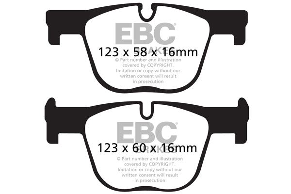 EBC Bluestuff Rear Brake Pads For BMW F30/F32 BMW 335i, 340i, 435i & 440i (330mm Discs) DP52131NDX