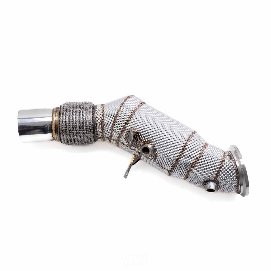 DeepTone BMW F30 F31 F34 B48 320i 330i 420i 430i Turbo Downpipe With Heat Shield (2016+)