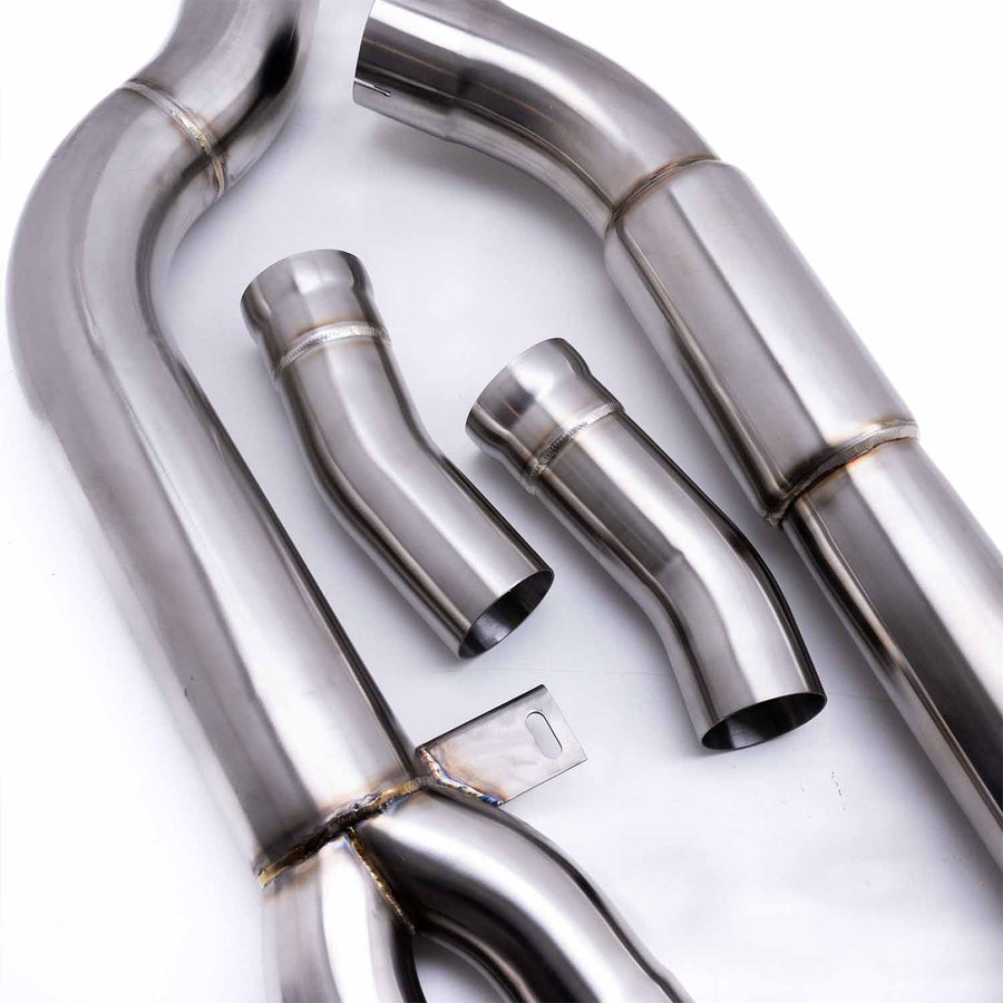Deep Tone Industries BMW F97 X3M & F98 X4M Pre-LCI Resonated Wide Single Midpipe (2019-2021)