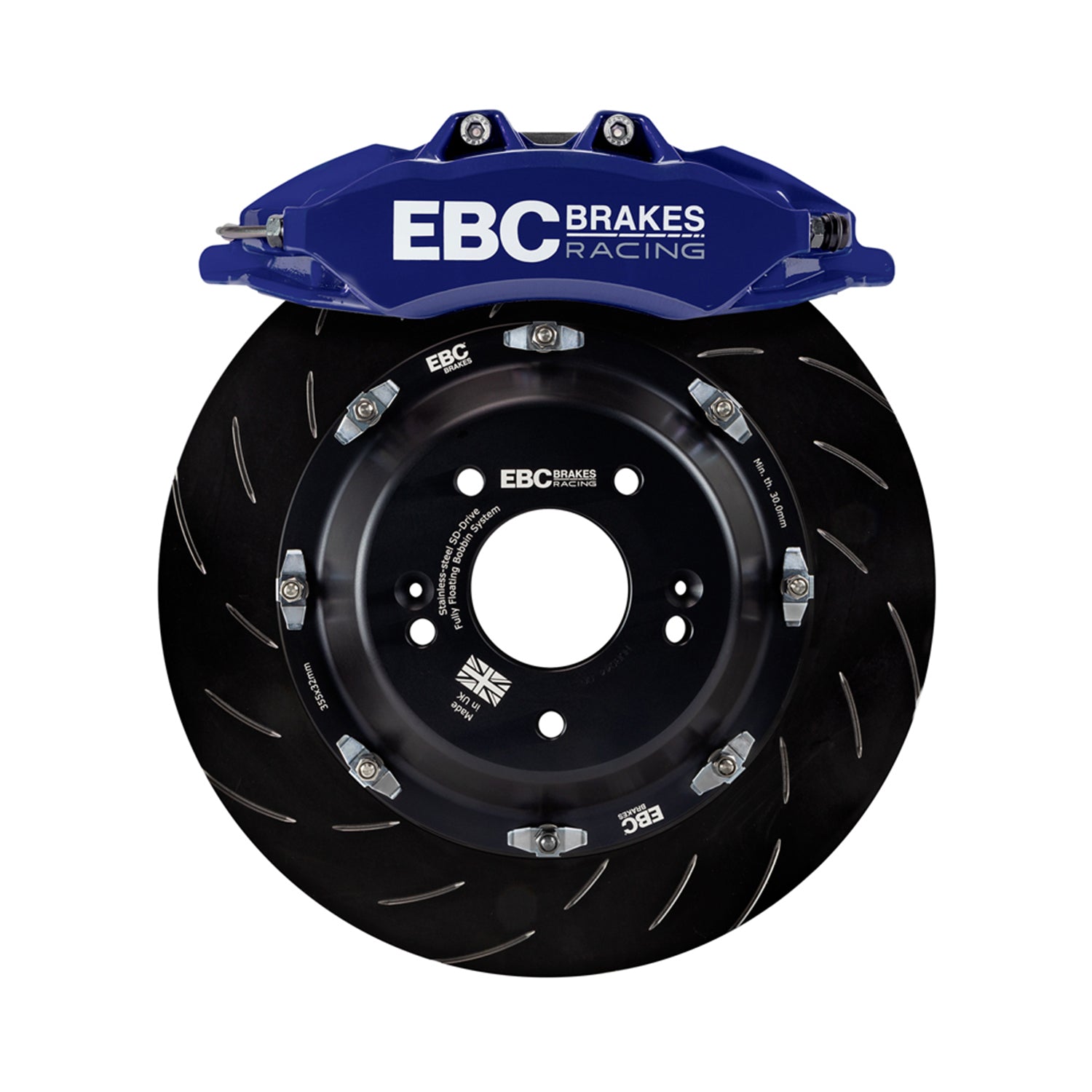 EBC Racing BMW E90, E92 & E93 M3 6 Piston Apollo Front Big Brake Kit 380mm - Storm Shadow Blue