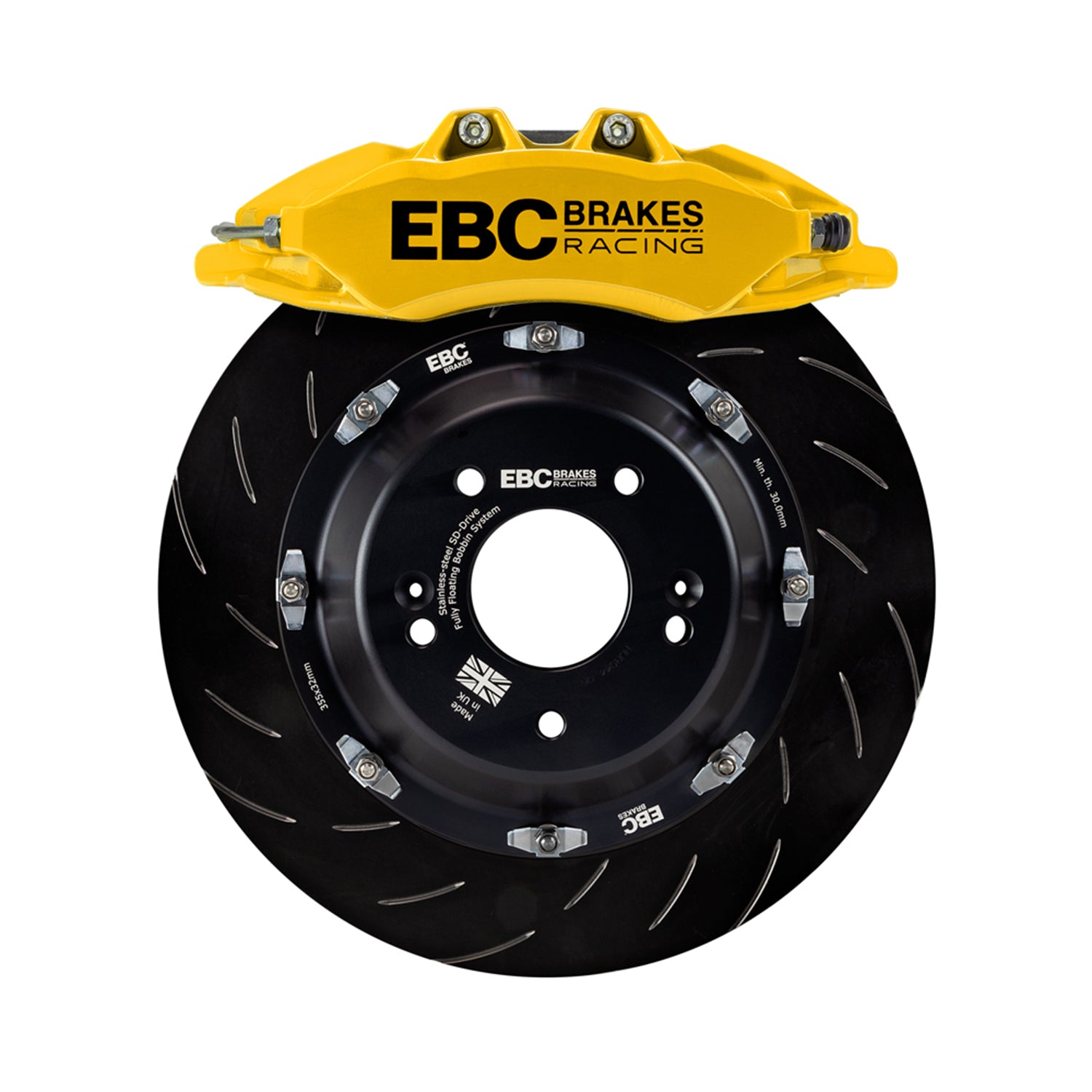 EBC Racing BMW E90, E92 & E93 M3 6 Piston Apollo Front Big Brake Kit 380mm - Luminous Yellow