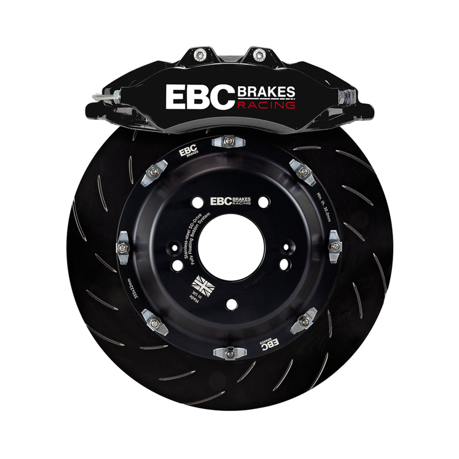EBC Racing BMW E90, E92 & E93 M3 6 Piston Apollo Front Big Brake Kit 380mm - Stealth Black
