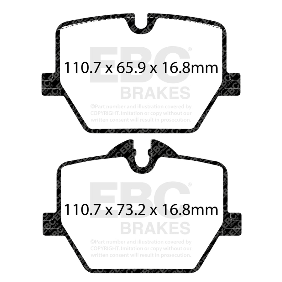 EBC Toyota GR Supra RP-1 Full Race Rear Brake Pads