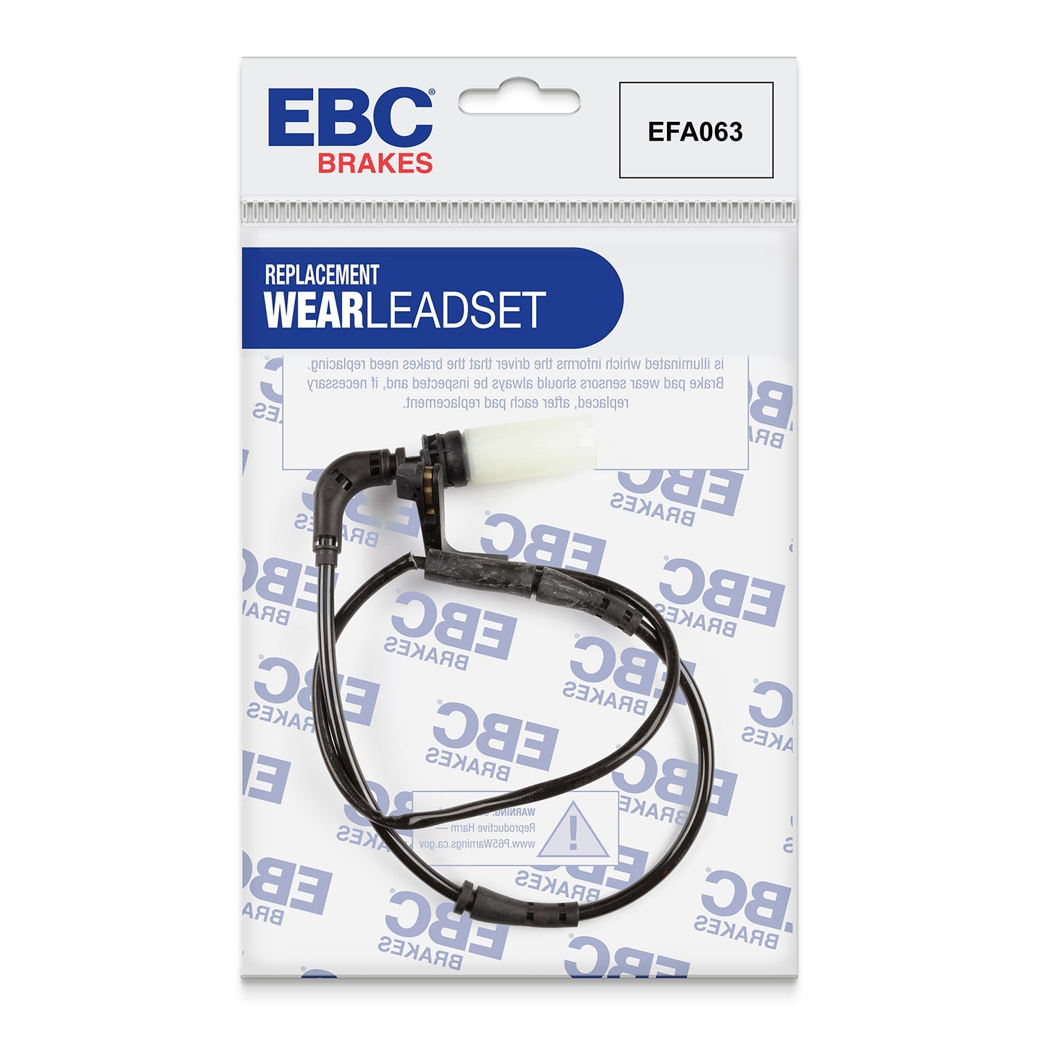 EBC Brake Wear Sensor Lead EFA063 for BMW E60 5 Series, E63/E64 6 Series, M6, E60 5 Series X E61