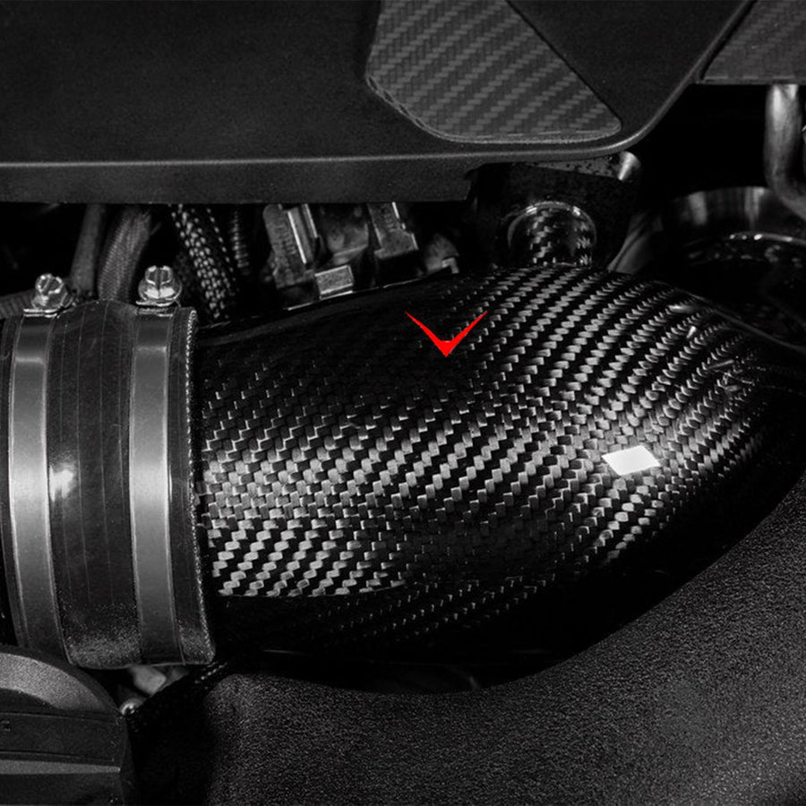 BMW F90 M5 Carbon Fibre Turbo Inlet Pipes Made By Eventuir