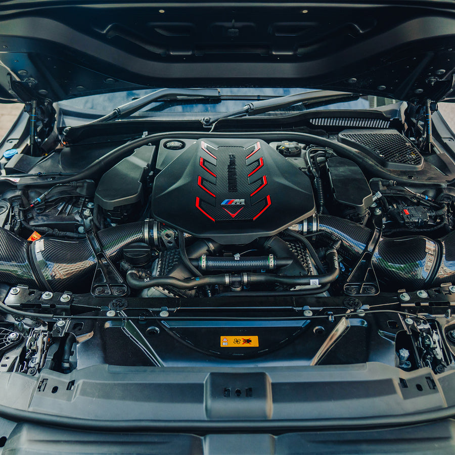 Eventuri BMW G90 & G99 M5 Carbon Fibre Intake System Fitted