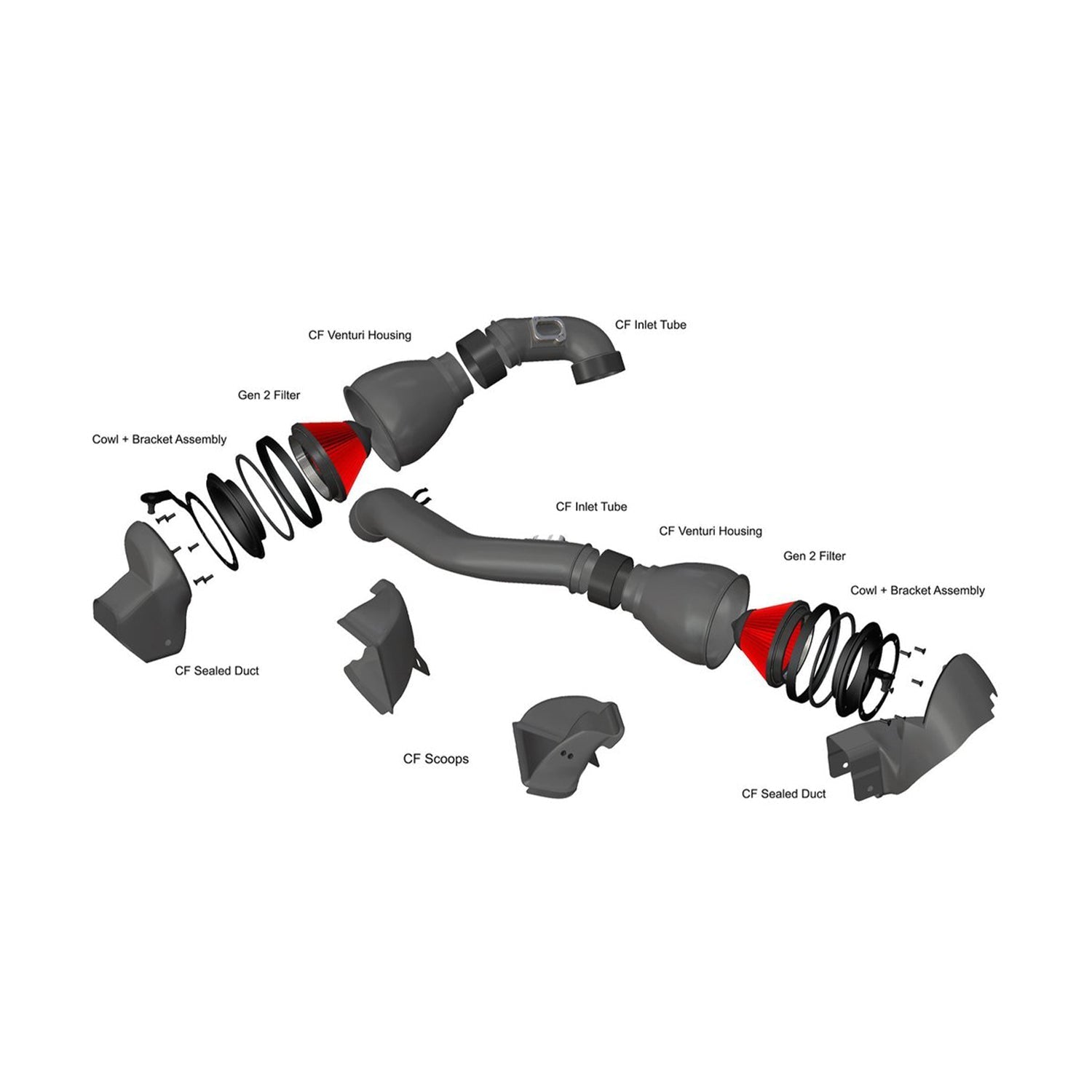 Eventuri BMW M3/M4 S55 V2 Performance Intake In Carbon Fibre (F80/F82/F83)-R44 Performance
