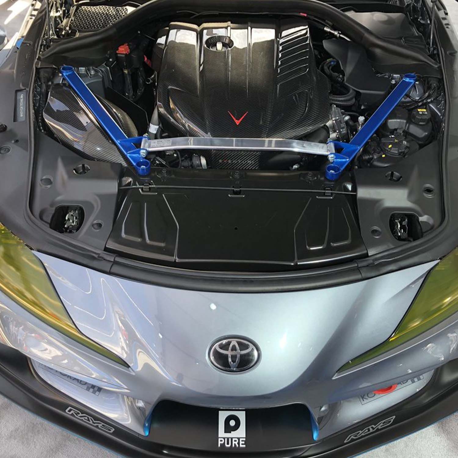 Eventuri Toyota Supra Intake System In Black Carbon Fibre (A90)-R44 Performance