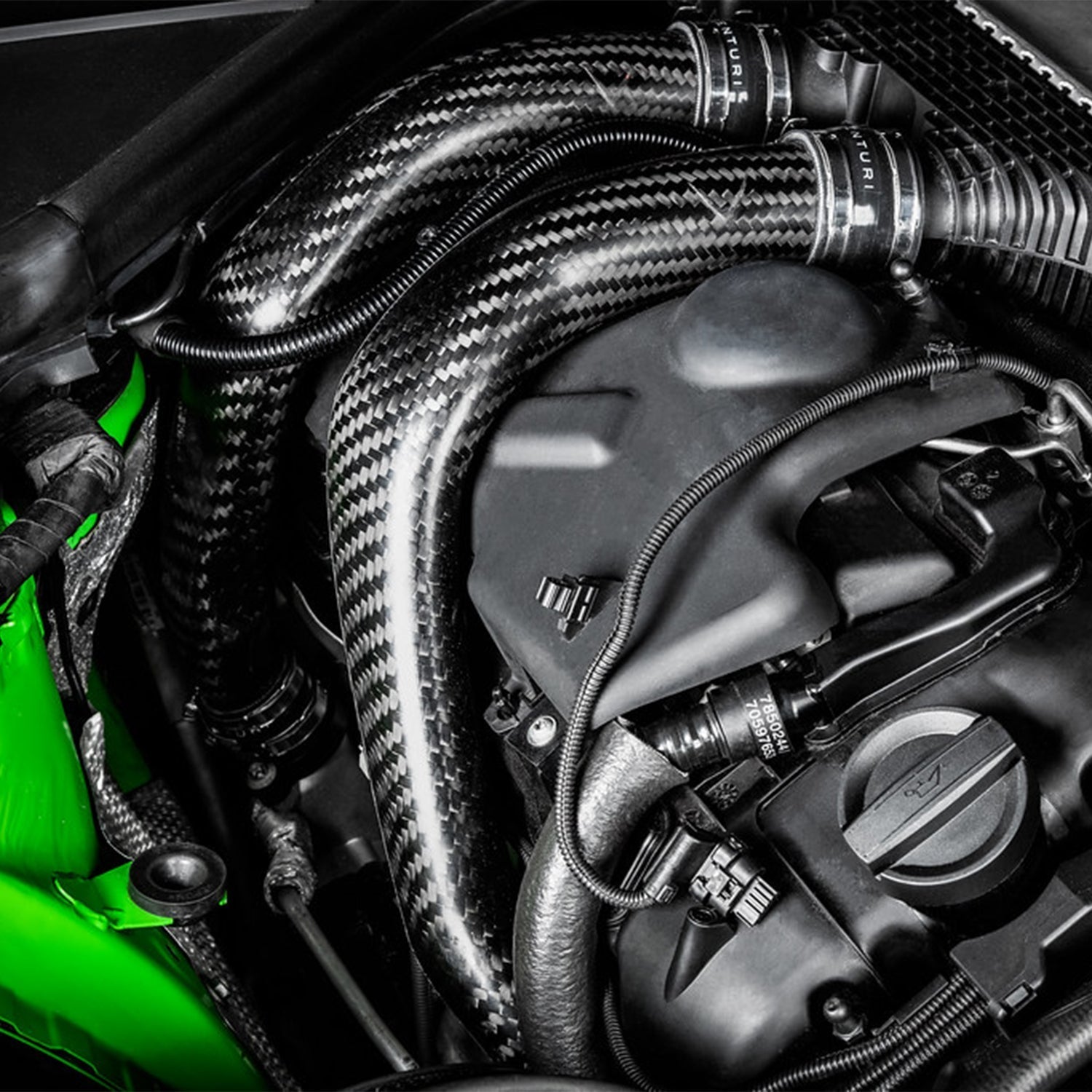 Eventuri BMW S55 Charge Pipes In Carbon Fibre (F80 M3, F82 M4 & F87 M2 Competition) EVE-S55-CF-CHG Fitted - R44 Performance