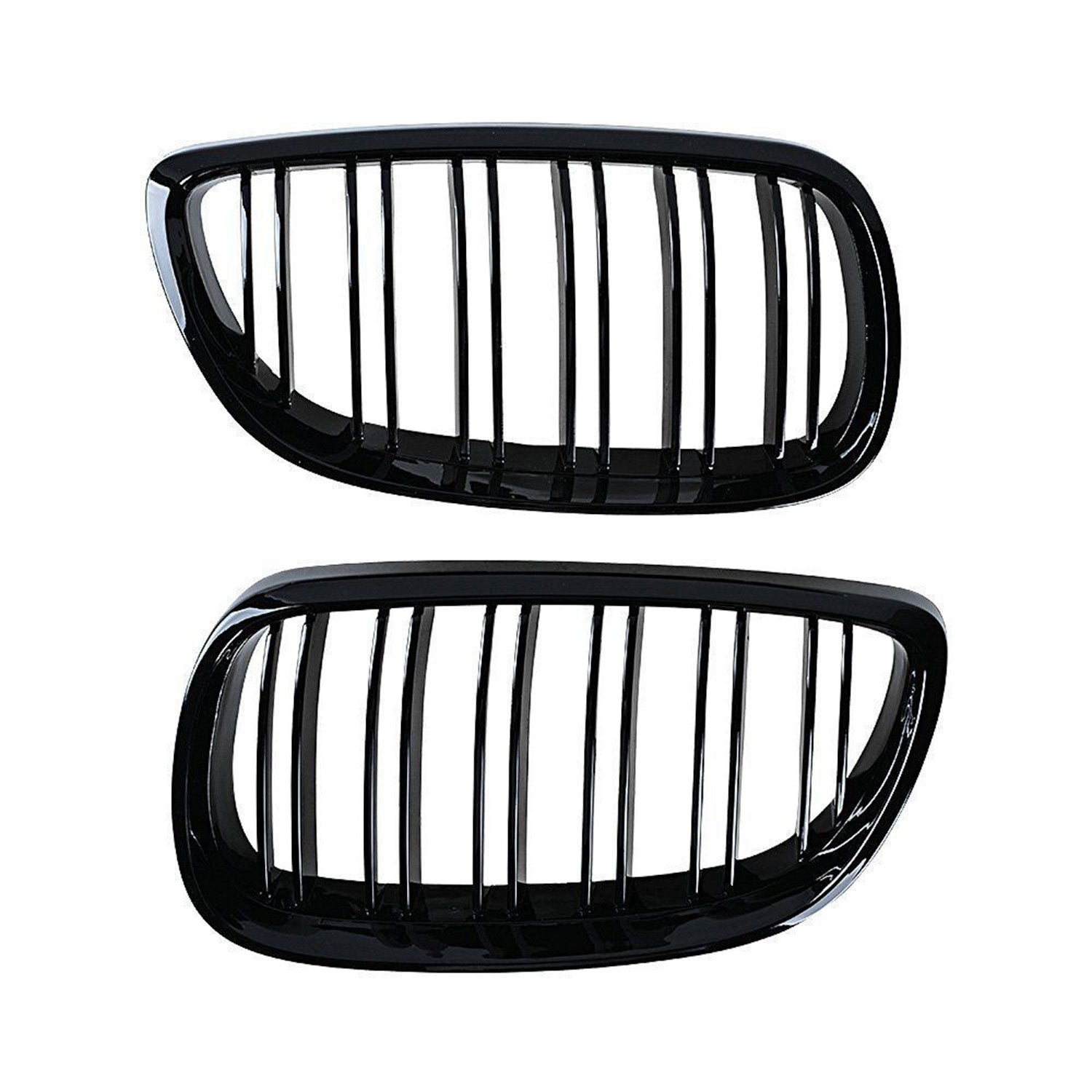 BMW E92/E93 M3 & 3 Series LCI Double Slat Gloss Black Front Grilles