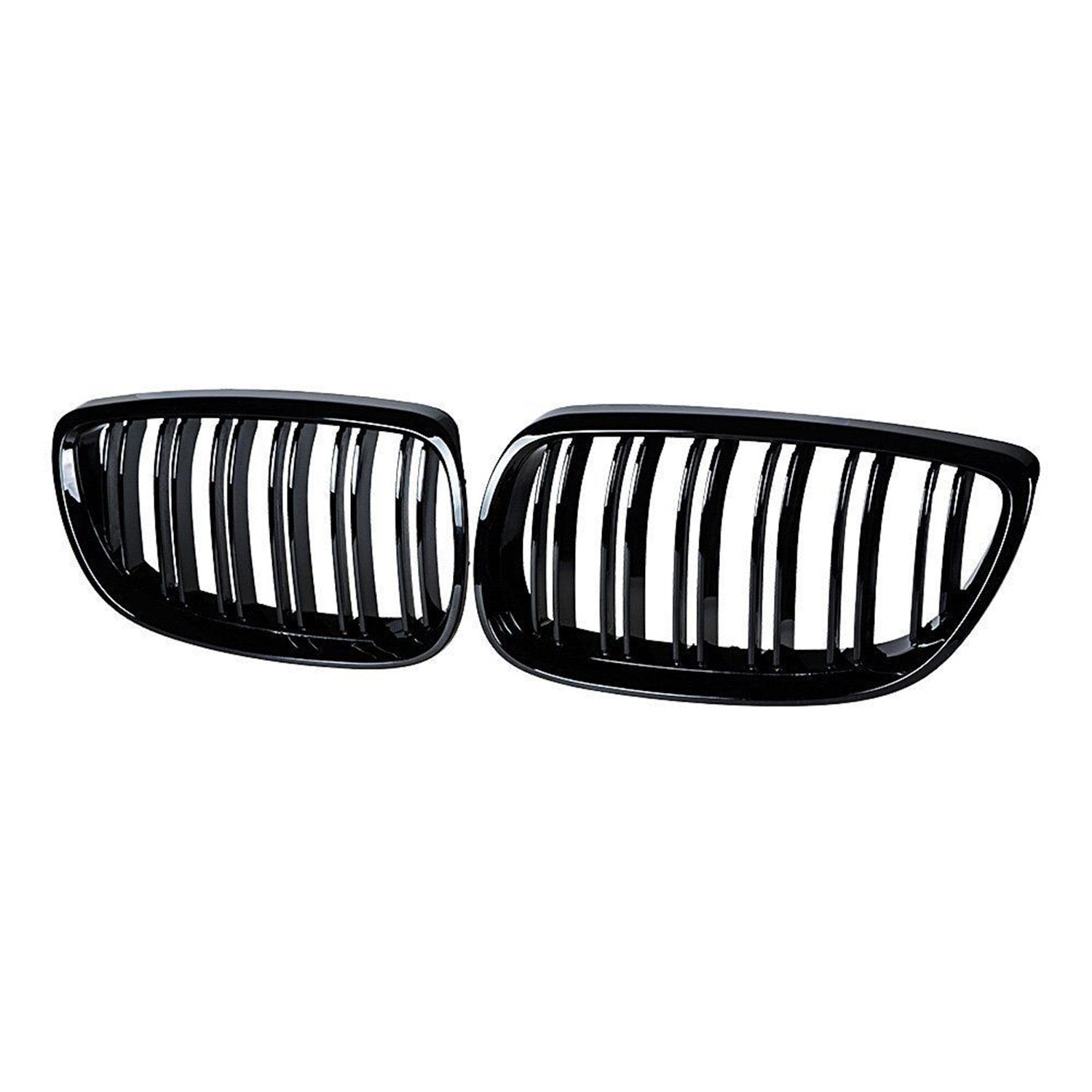 BMW E92/E93 M3 & 3 Series LCI Double Slat Gloss Black Front Grilles