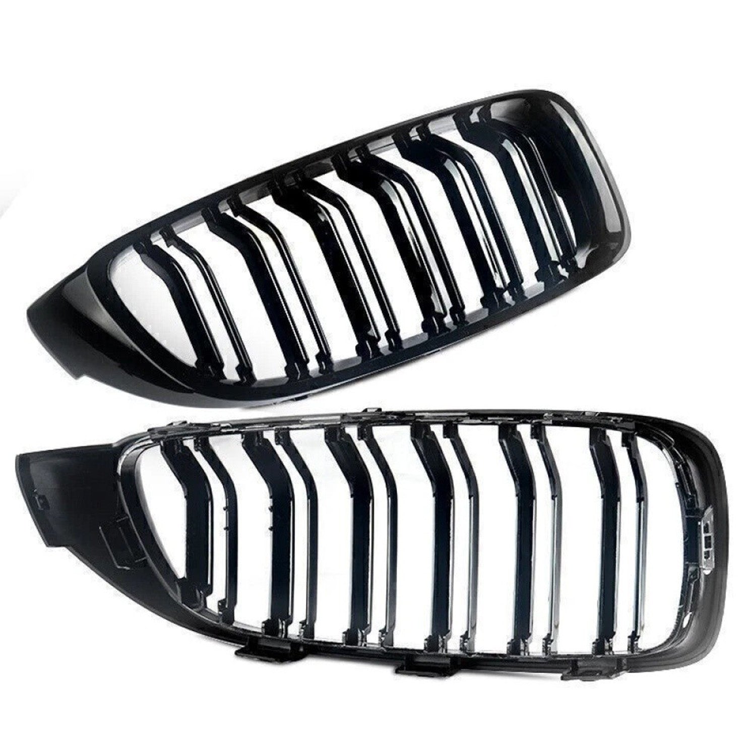 BMW F32, F33 & F36 4 Series Double Slat Gloss Black Front Grille