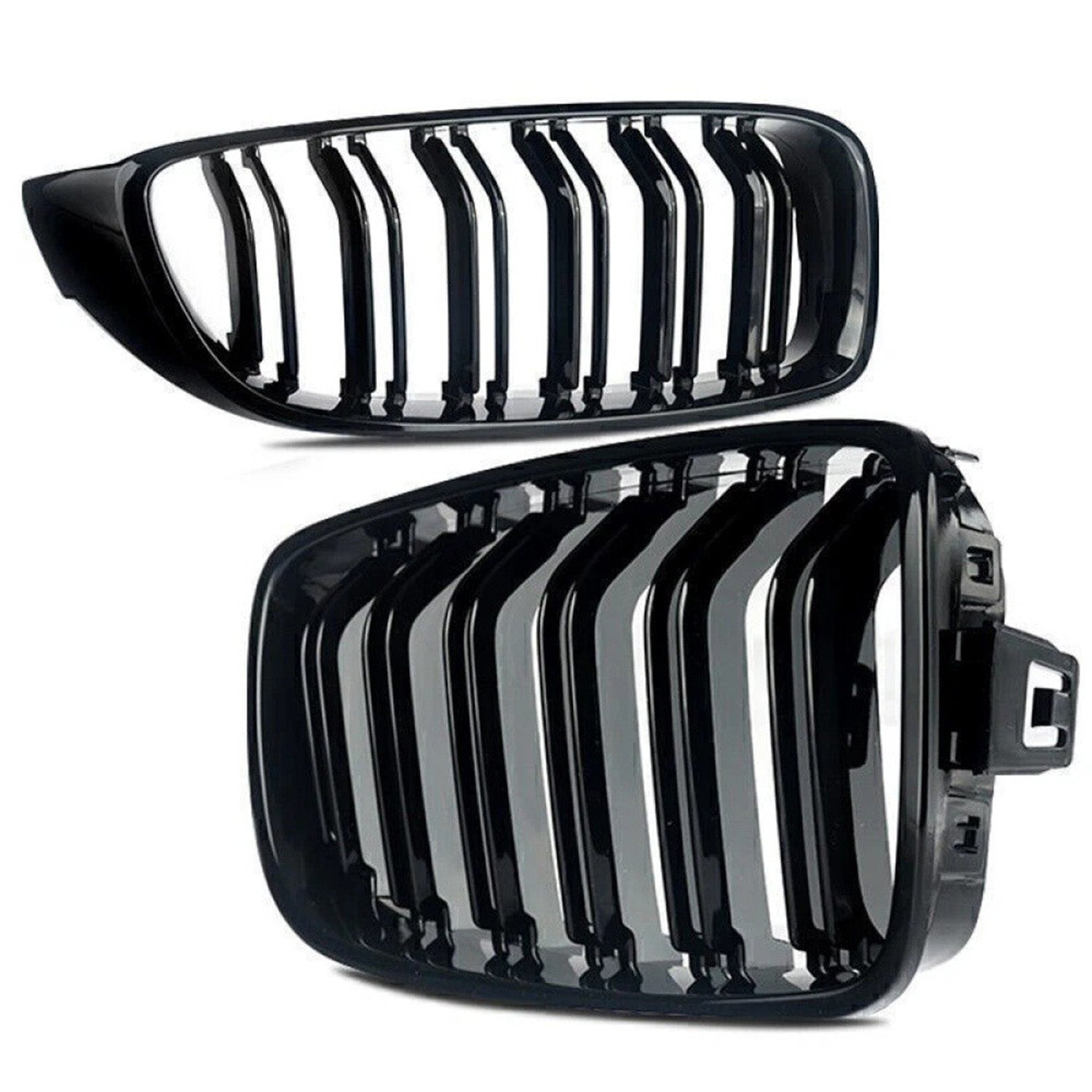 BMW F32, F33 & F36 4 Series Double Slat Gloss Black Front Grille