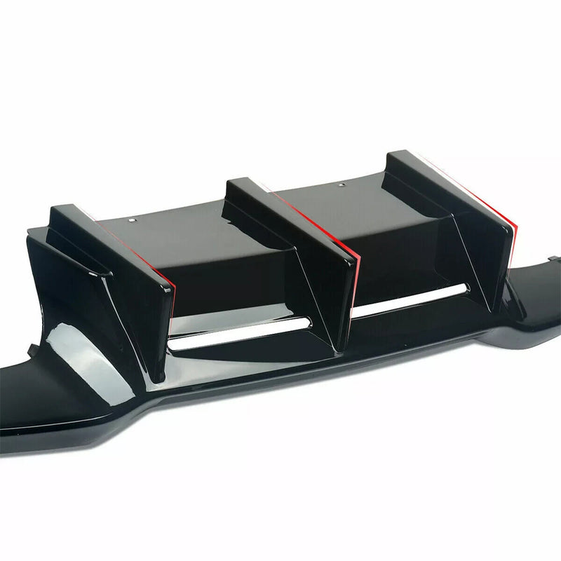 BMW F87 M2 & F87 M2 Competition Gloss Black 3-Piece Rear Diffuser
