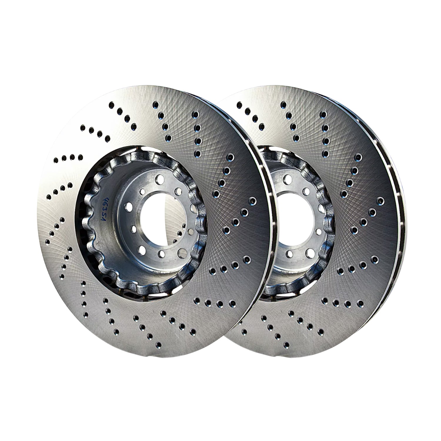 Genuine BMW E60 M5 & E63 M6 Front Brake Discs OEM Pair 34112282805 & 34112282806