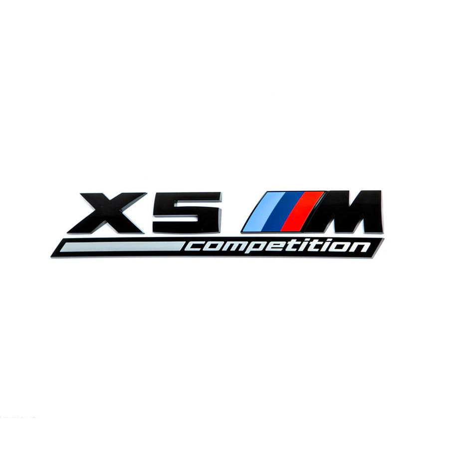 Genuine BMW F95 X5M Competition Gloss Black Rear Badge 51148096408