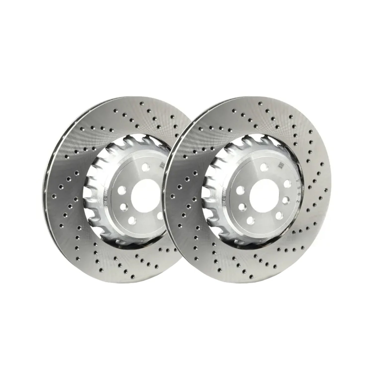 Genuine BMW OEM Rear Brake Discs/Rotors Pair For F95 X5M & F96 X6M - 34208074285 & 34208074286