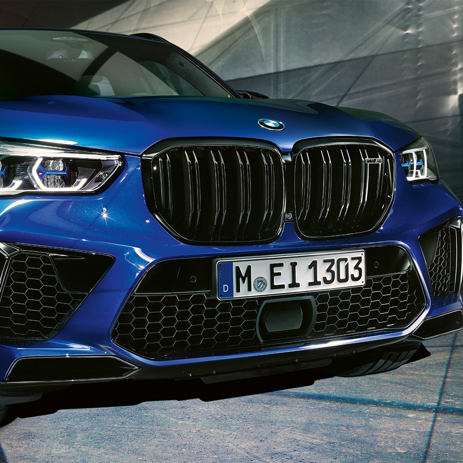 Genuine BMW F95 X5M OEM Gloss Black Front Grille 51138746966