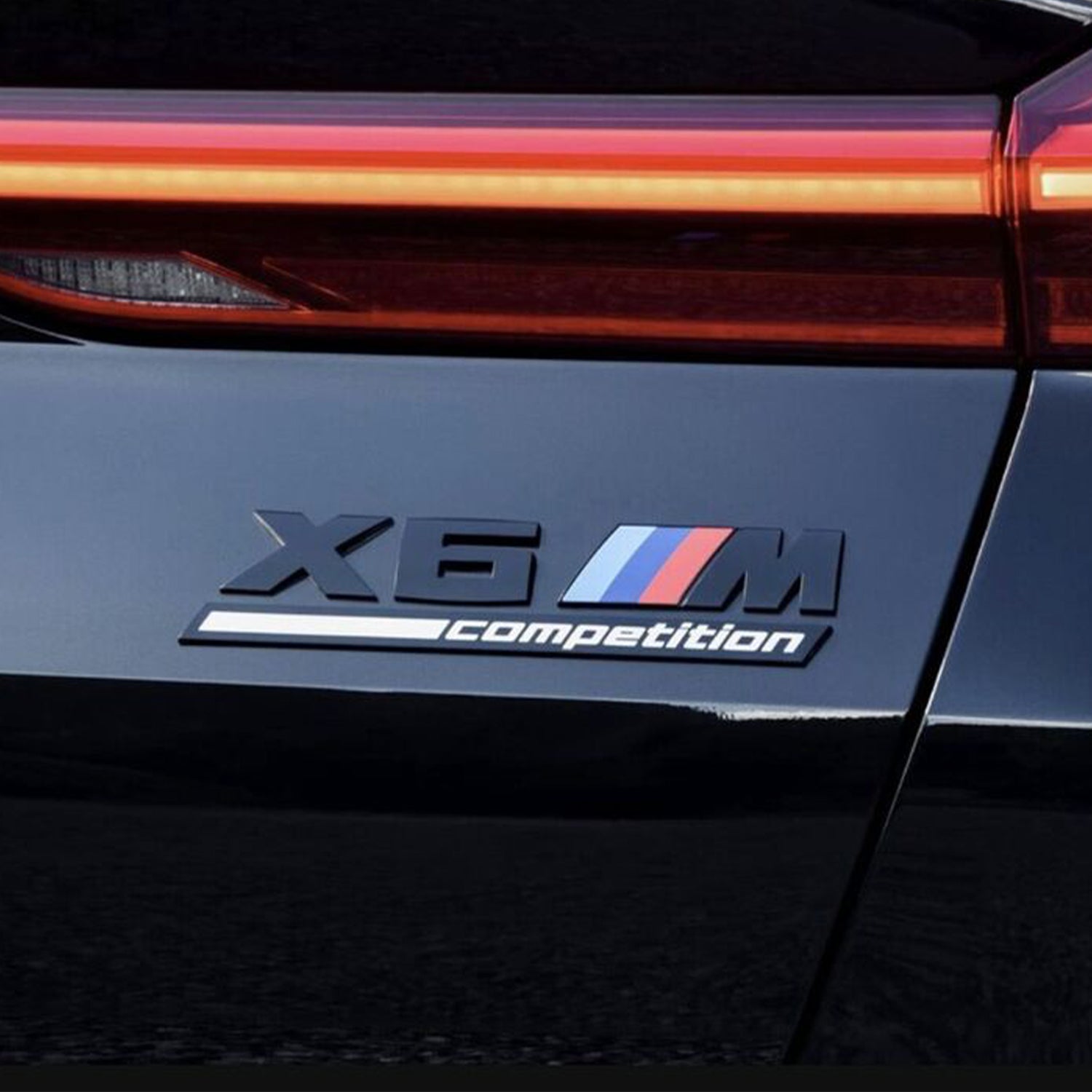 Genuine BMW F96 X6M Competition Gloss Black Rear Badge 51148096413