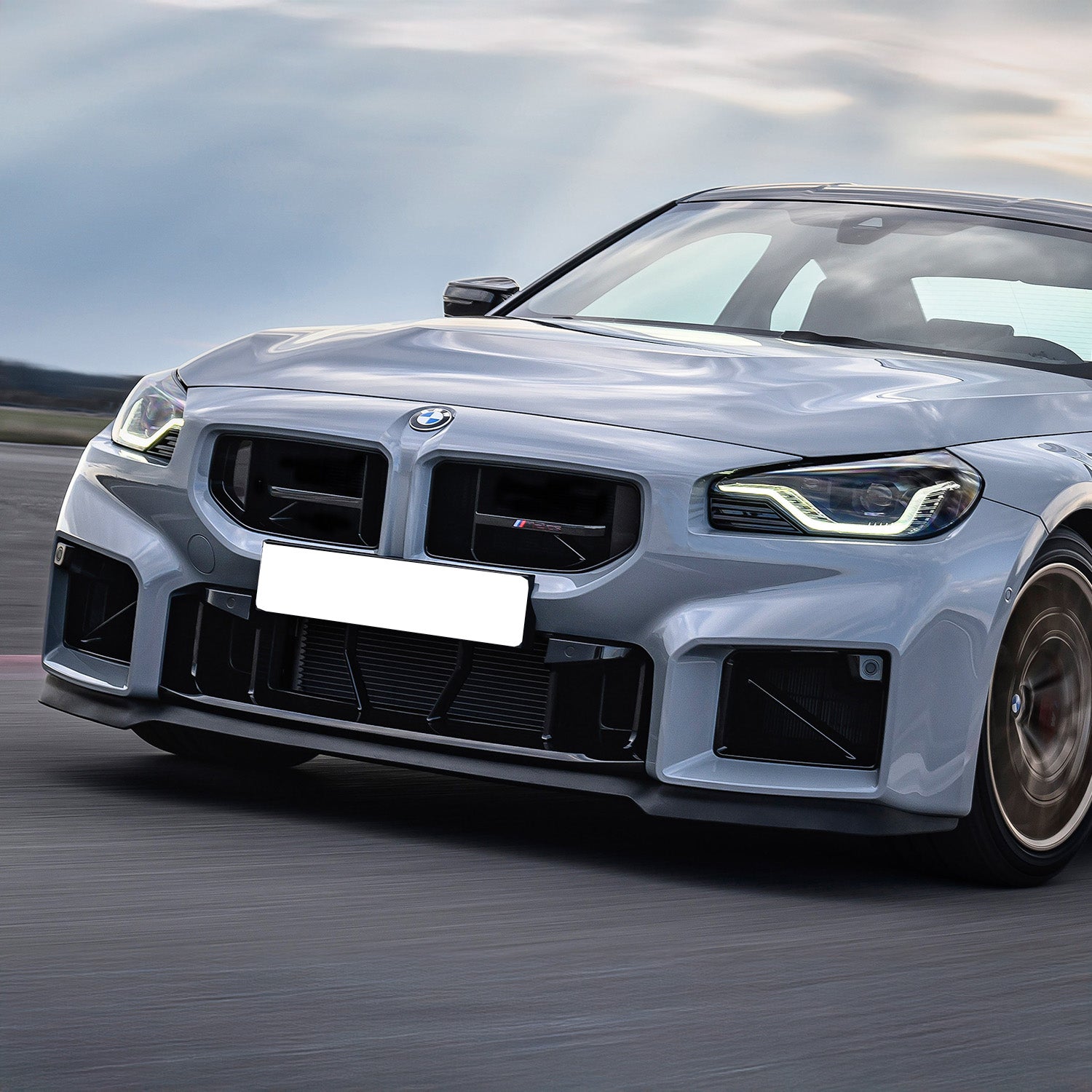 Genuine BMW G87 M2 CS OEM Front Splitter 51117874202 Fitted