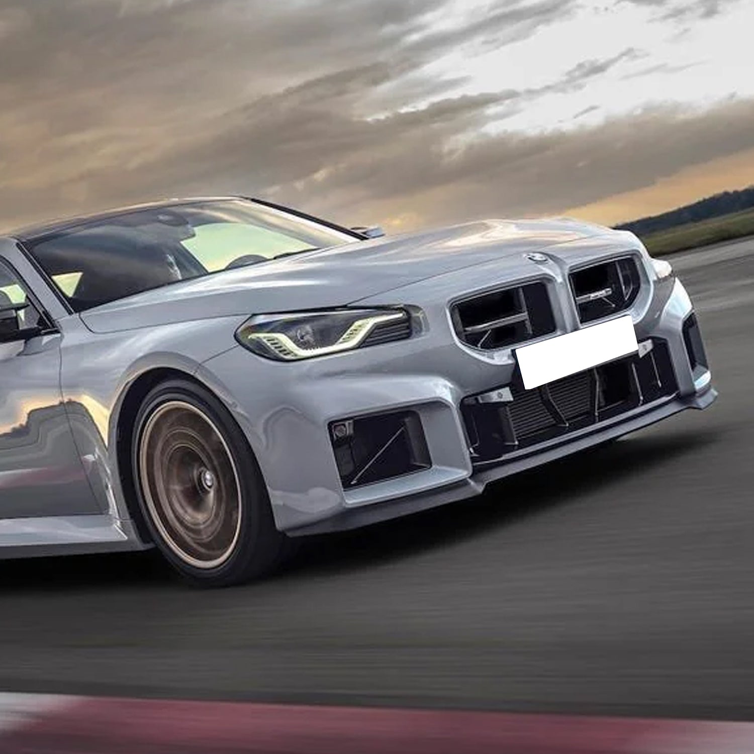 Genuine BMW G87 M2 CS OEM Front Splitter 51117874202 Fitted